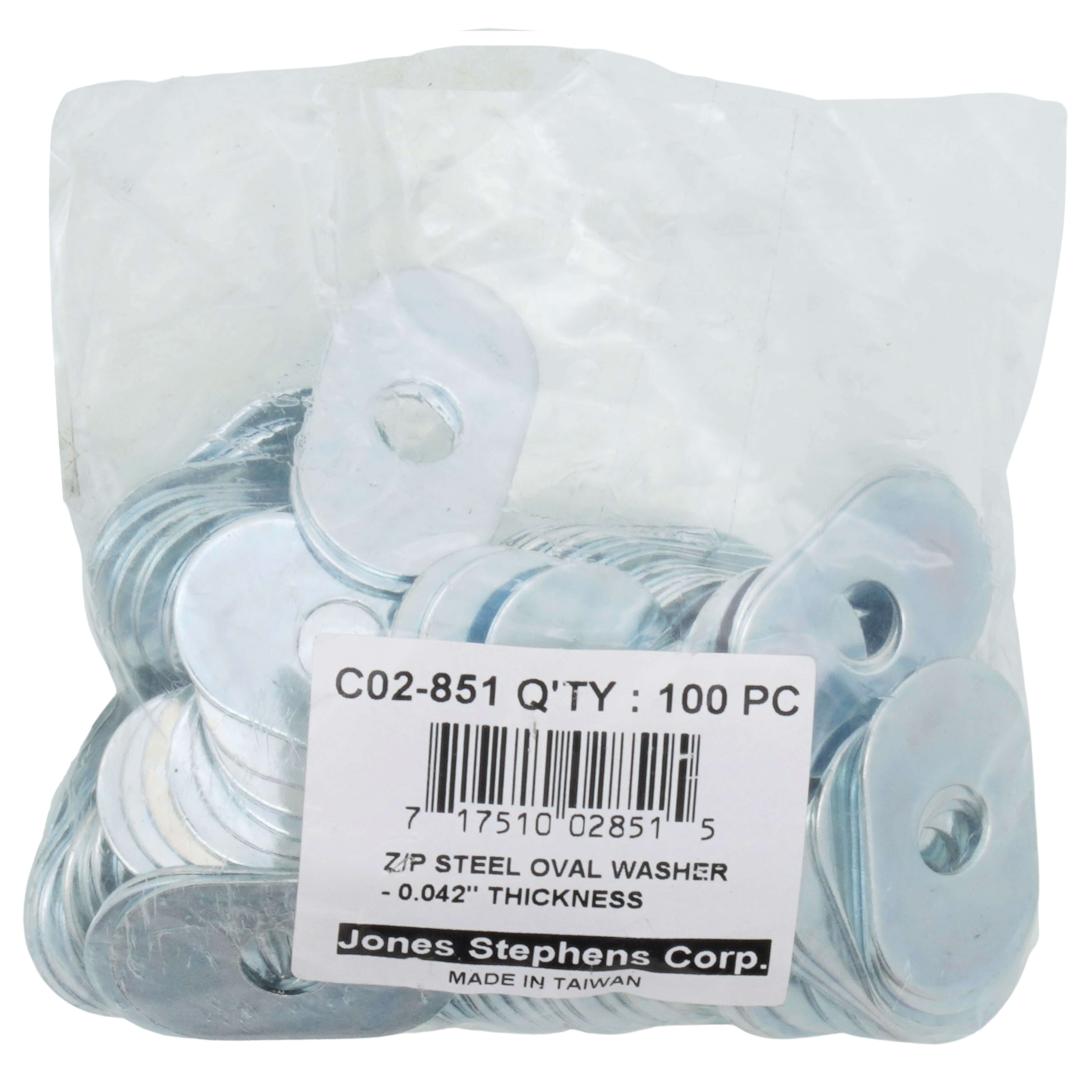 C02851 - Jones Stephens C02851 - Oval Zinc Plated Washer (Box of 100)