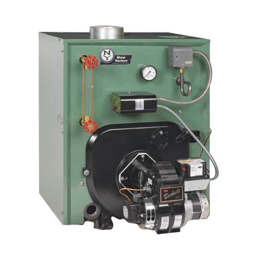 CL4-175-ST-MBB - New Yorker CL4-175-ST-MBB - CL4-175 112,000 BTU Output, Cast  Iron Steam Boiler w/ Tankless Coil (Packaged)