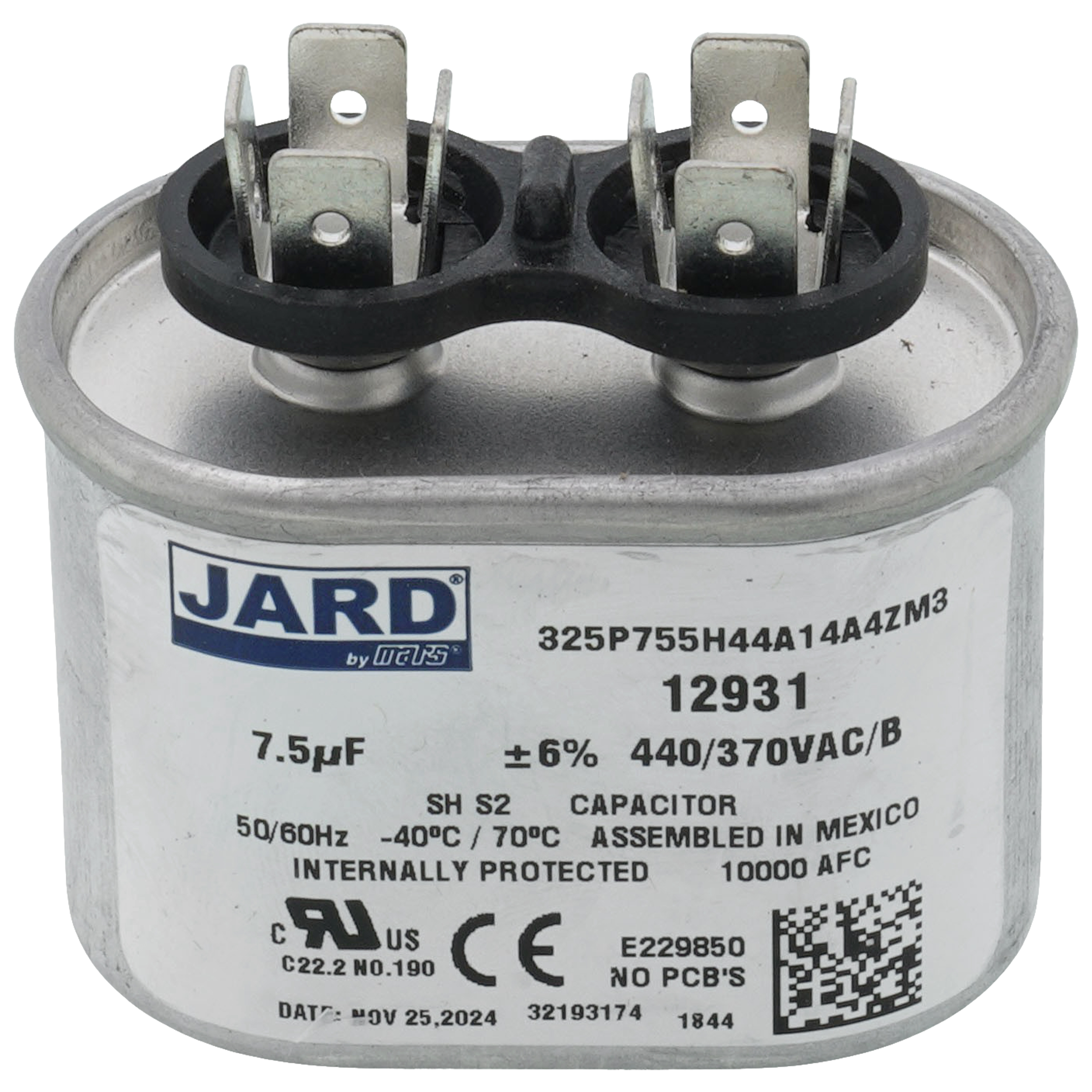 tar0 CPT00203 - Trane CPT00203 - Capacitor- 7.5 MFD, 440V, CPT00203