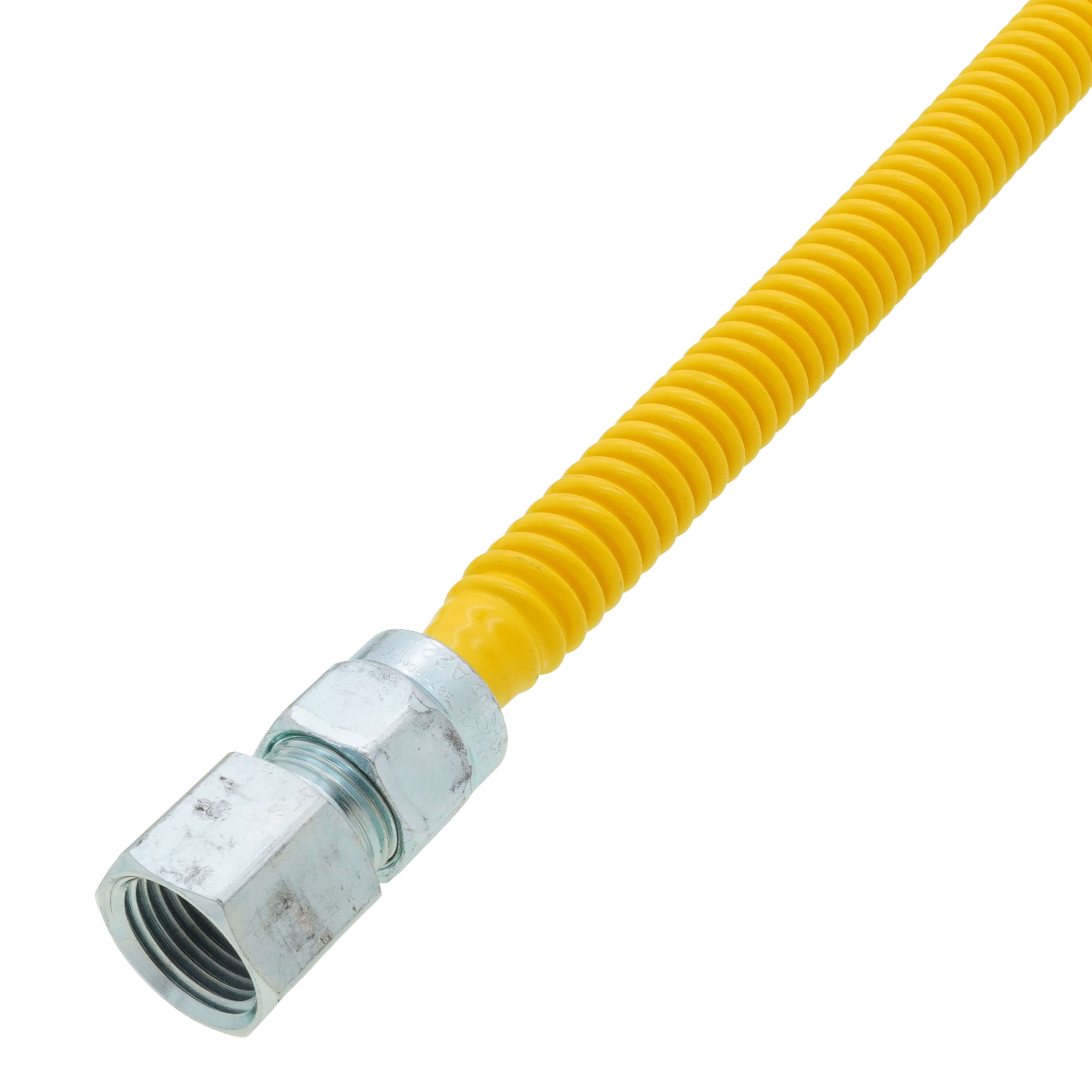 BrassCraft CSSL54-48P 48-Inch Coated Stainless Steel Gas Connector – 3/8 OD Tube-851908