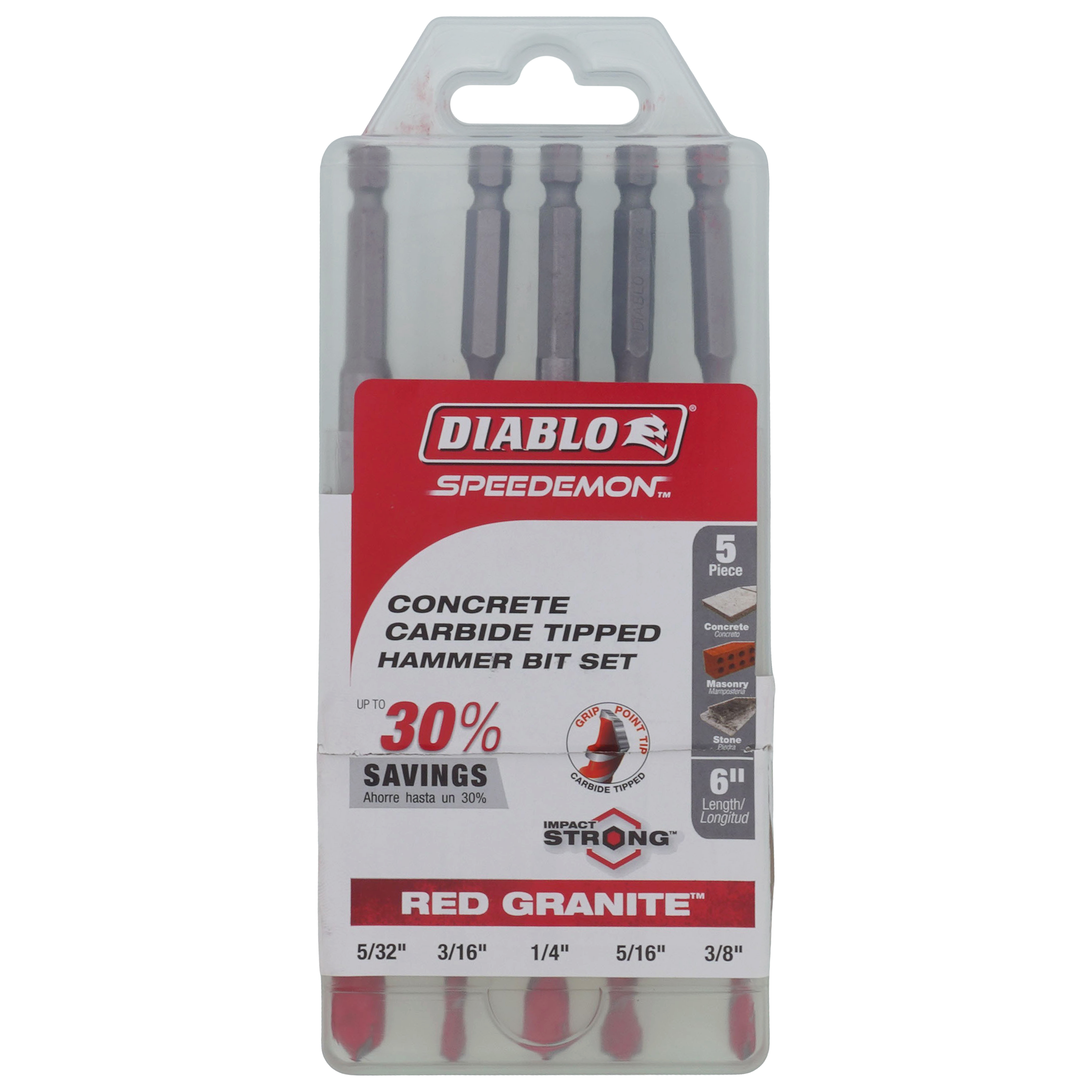 DMARG1220-S5 - Diablo Tools DMARG1220-S5 - 5-Piece SPEEDemon Red