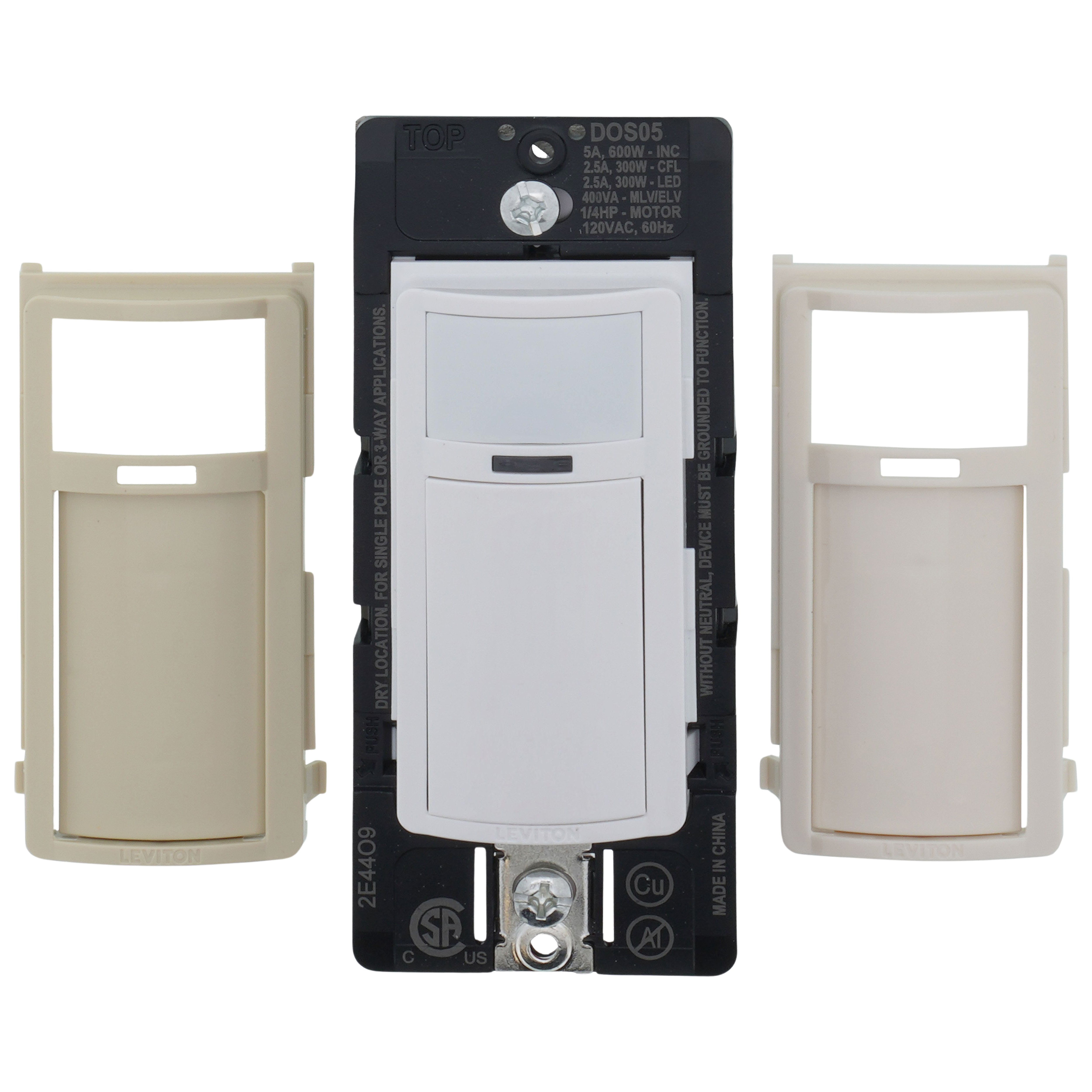 DOS05-1LZ - Leviton DOS05-1LZ - Decora 180° Wall Switch Occupancy