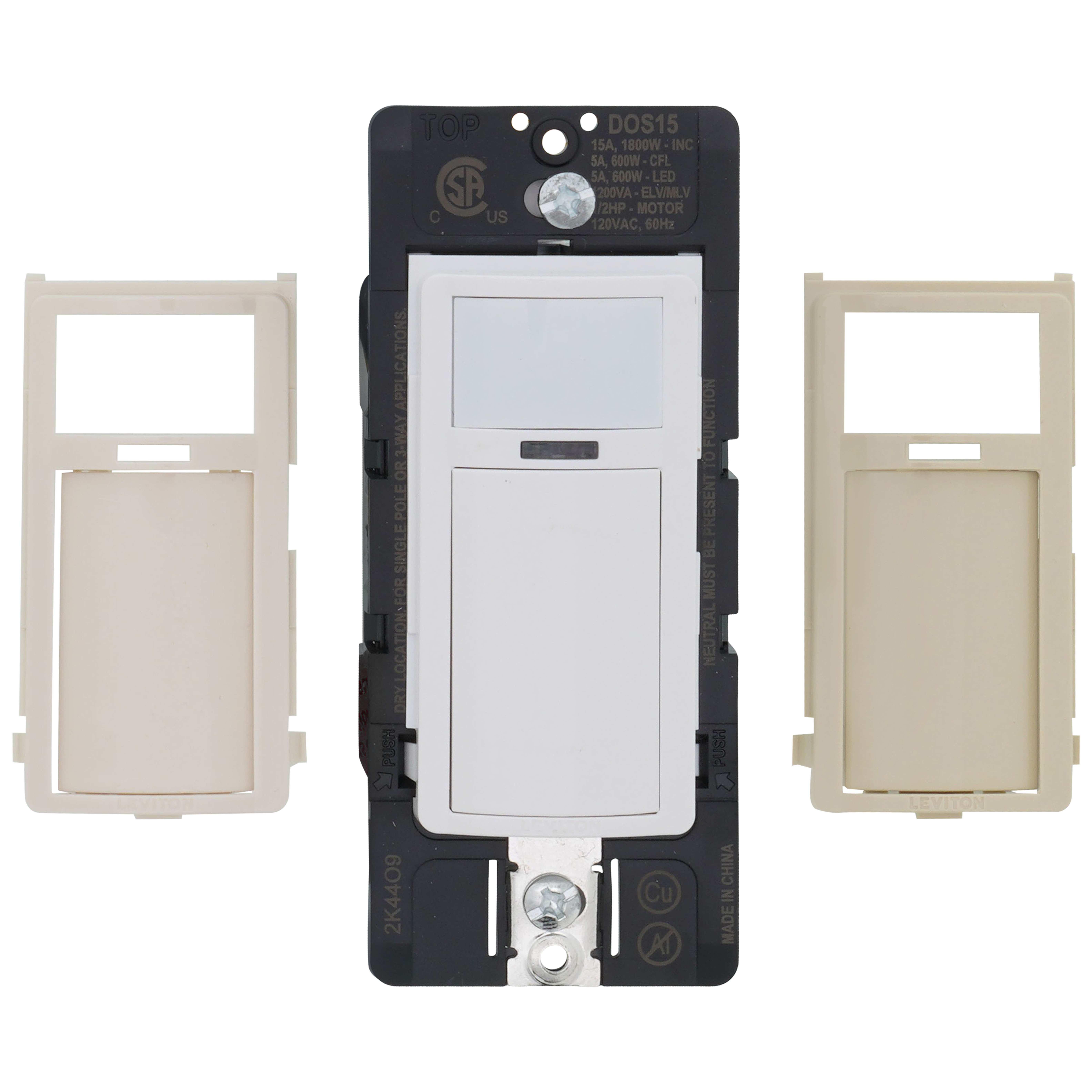DOS15-1LZ - Leviton DOS15-1LZ - Decora 180° Wall Occupancy Sensor