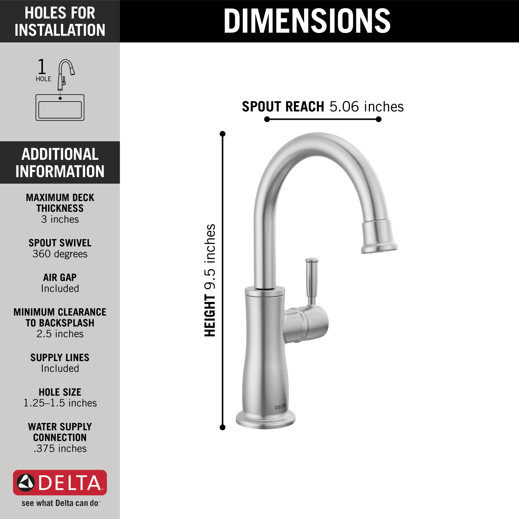 1960-AR-DST - Delta 1960-AR-DST - Traditional Beverage Faucet