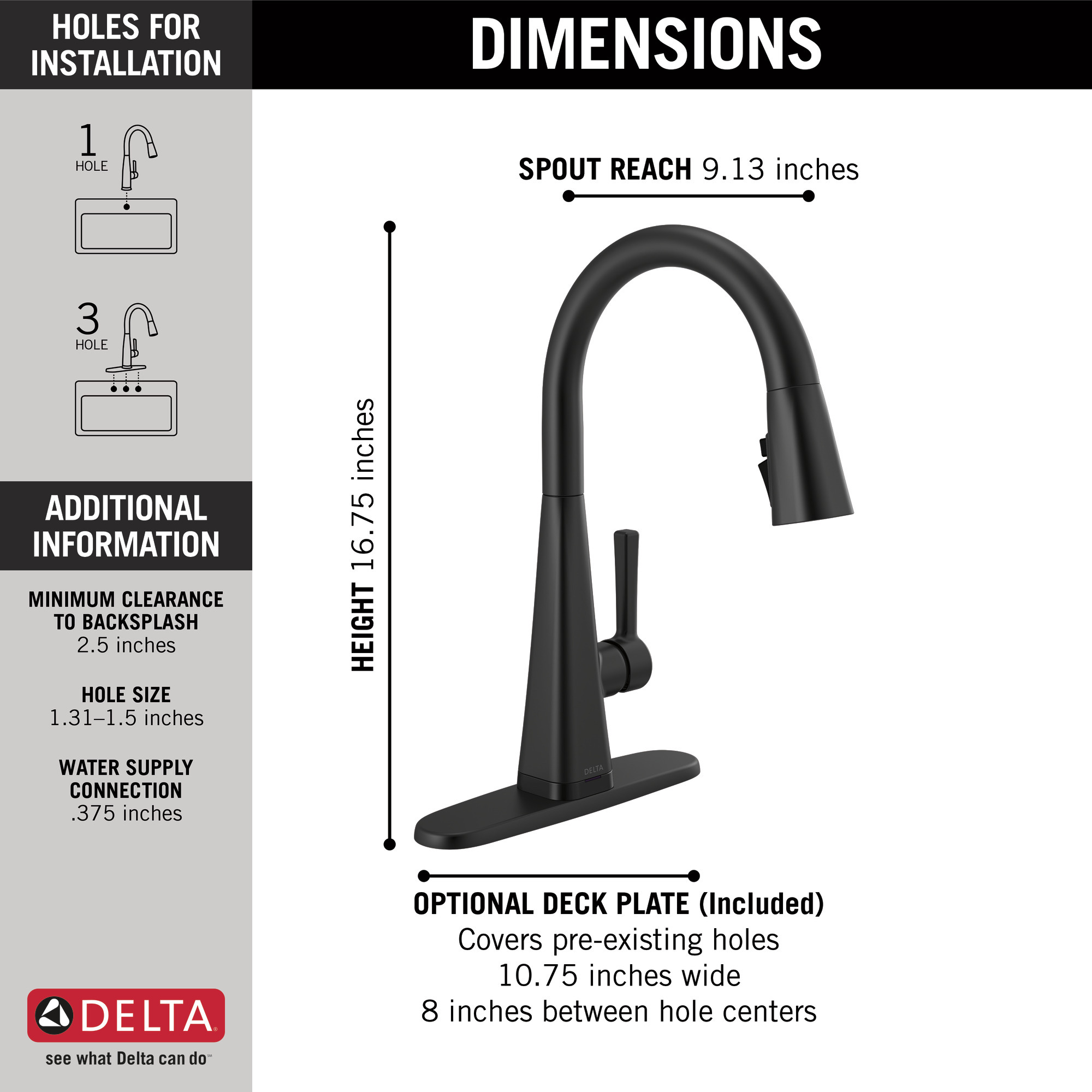 19802TZ-BL-DST - Delta 19802TZ-BL-DST - Lenta Single-Handle