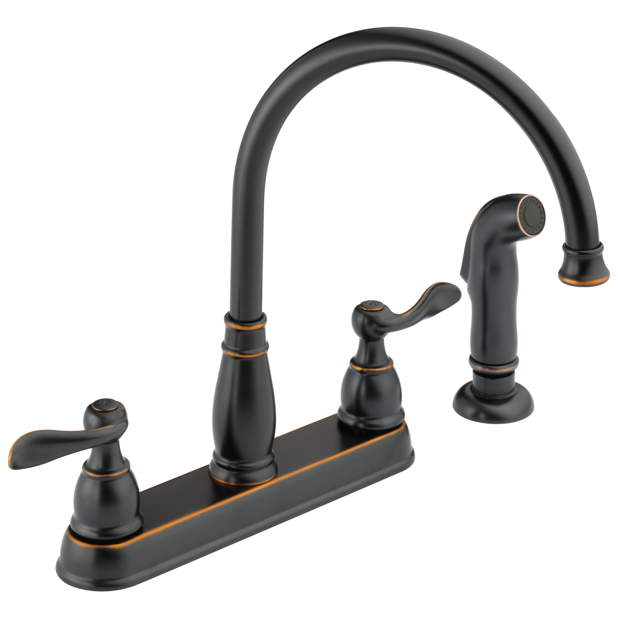 21996LF-OB - Delta 21996LF-OB - Windemere 2 Handle Kitchen Faucet