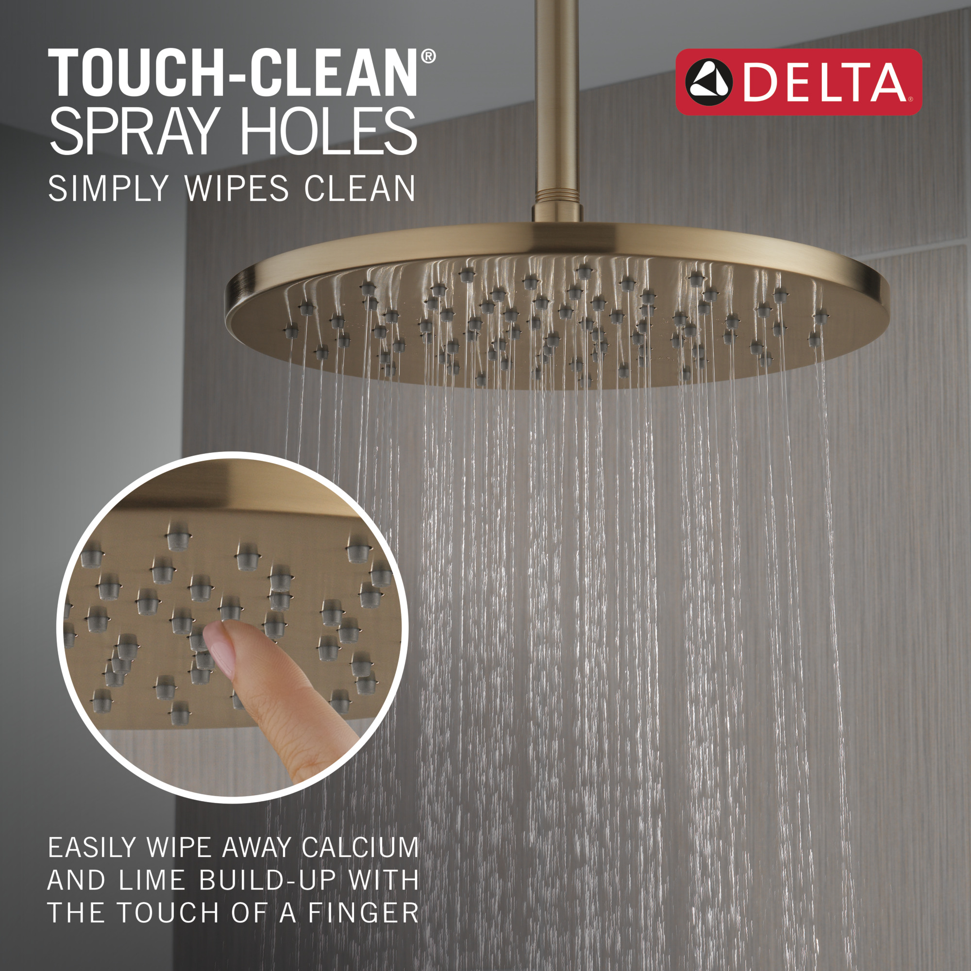 52158-CZ-PR - Delta 52158-CZ-PR - Single-Setting Metal Raincan