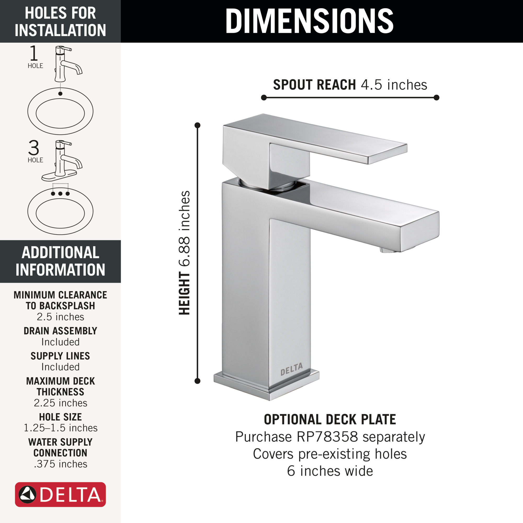 567LF-PP - Delta 567LF-PP - 567LF-PP Modern Single Handle Project
