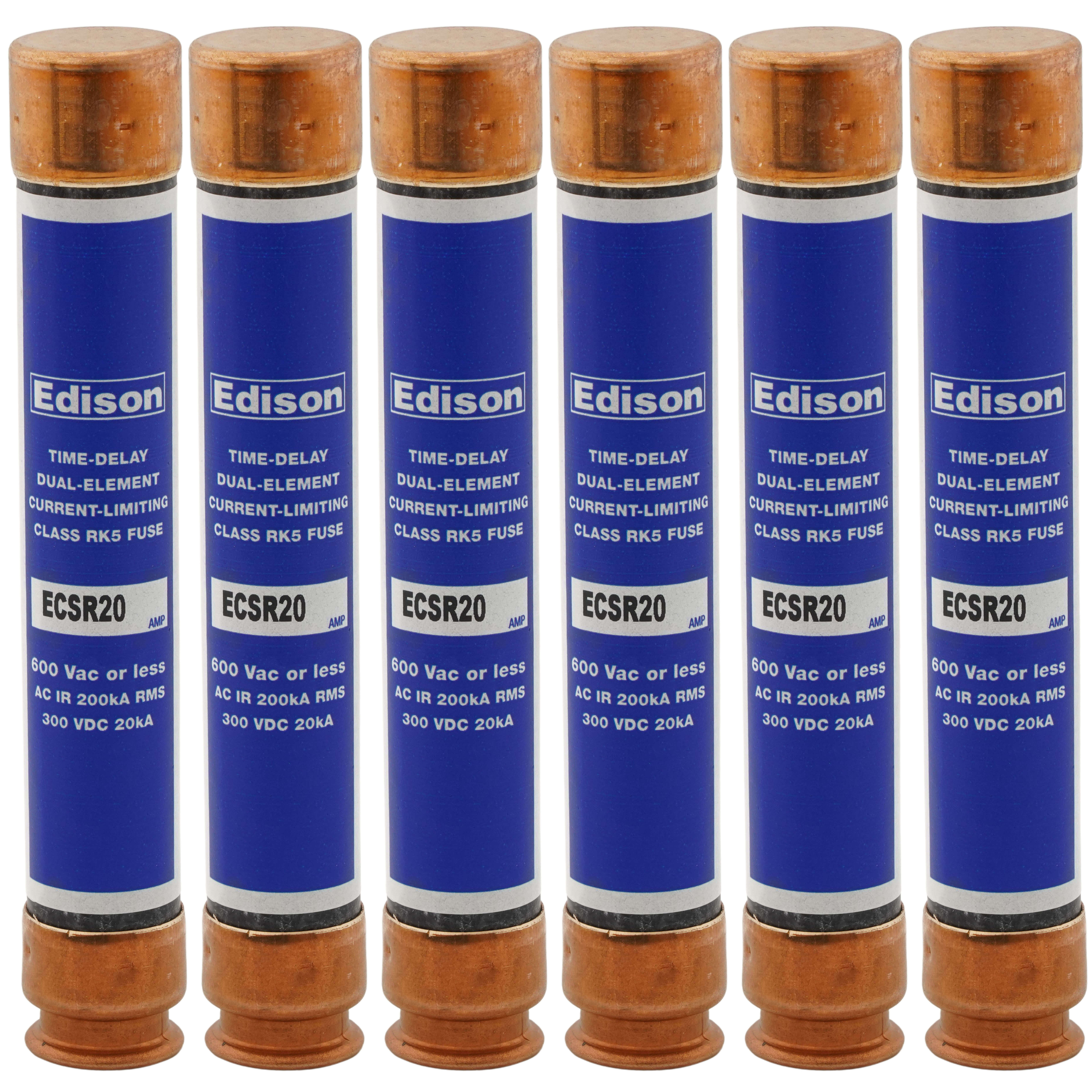 ECSR20 - Edison ECSR20 - 20 Amp Dual Element Time-Delay Class RK5