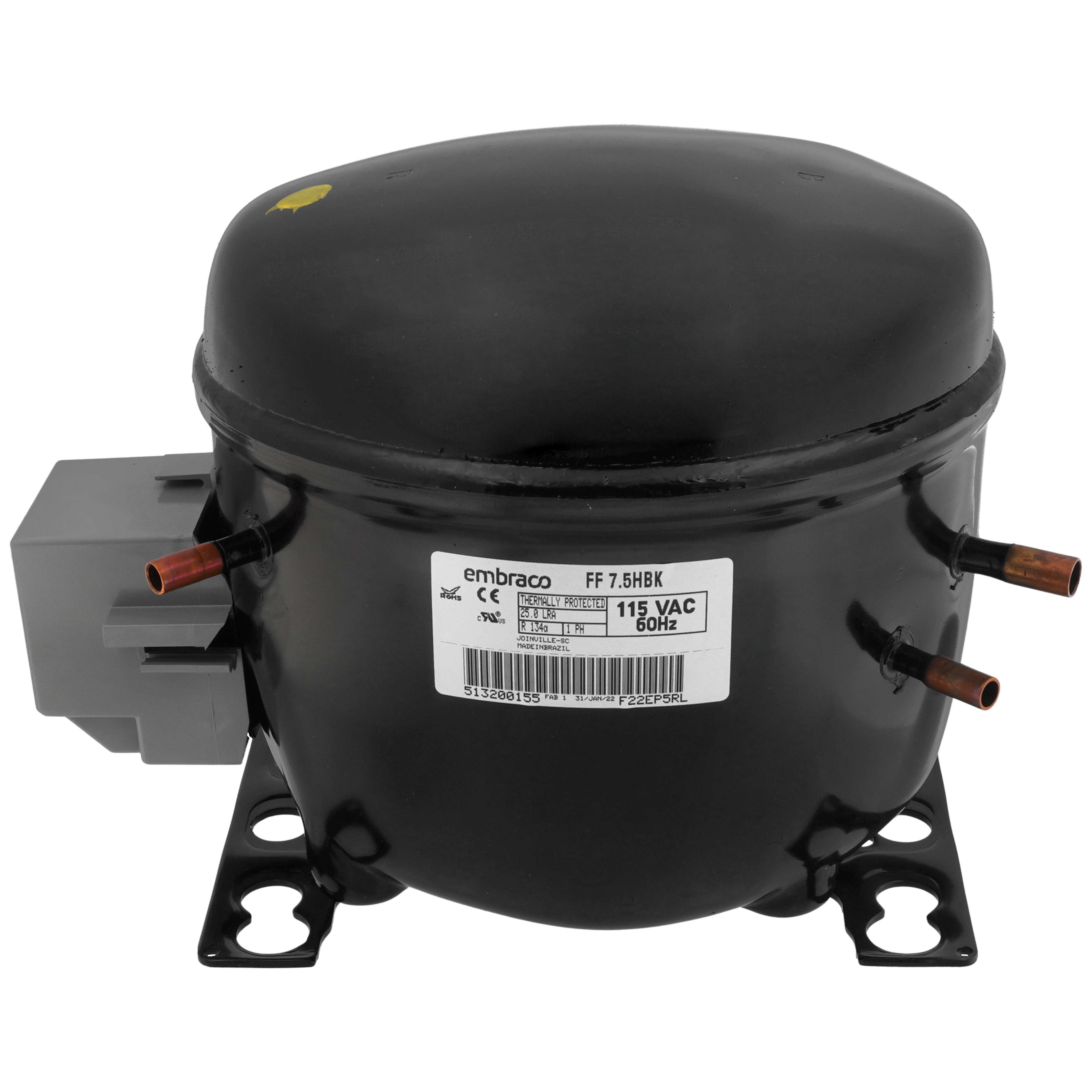 FF7.5HBK1 - Embraco FF7.5HBK1 - 695 BTU Compressor Refrigeration 1