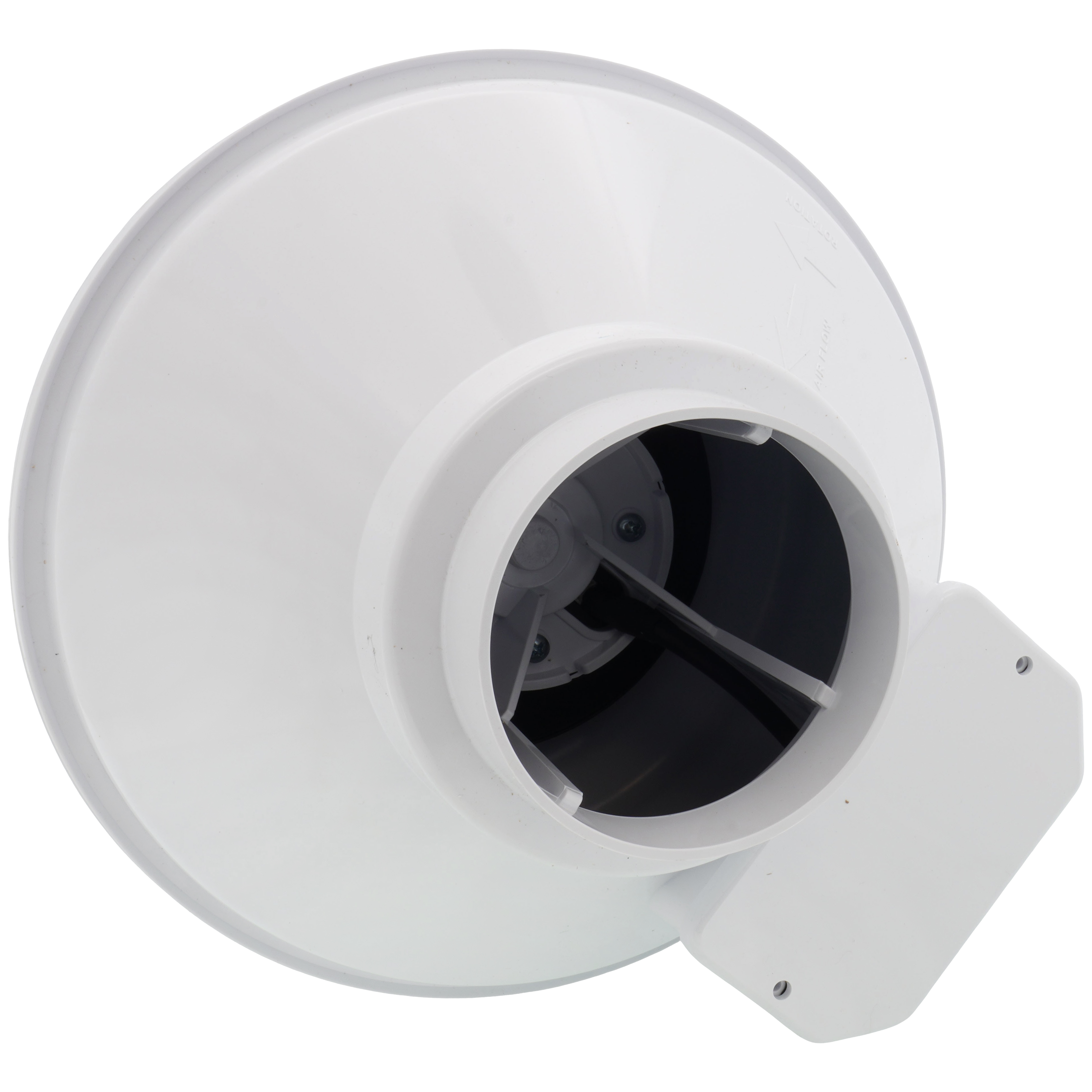 Flat Roof Ventilation Fan DN 100 – Bitumen Flange Round Roof Vent With Removable Weather Cap, PVC-U Tube, Made In Germany