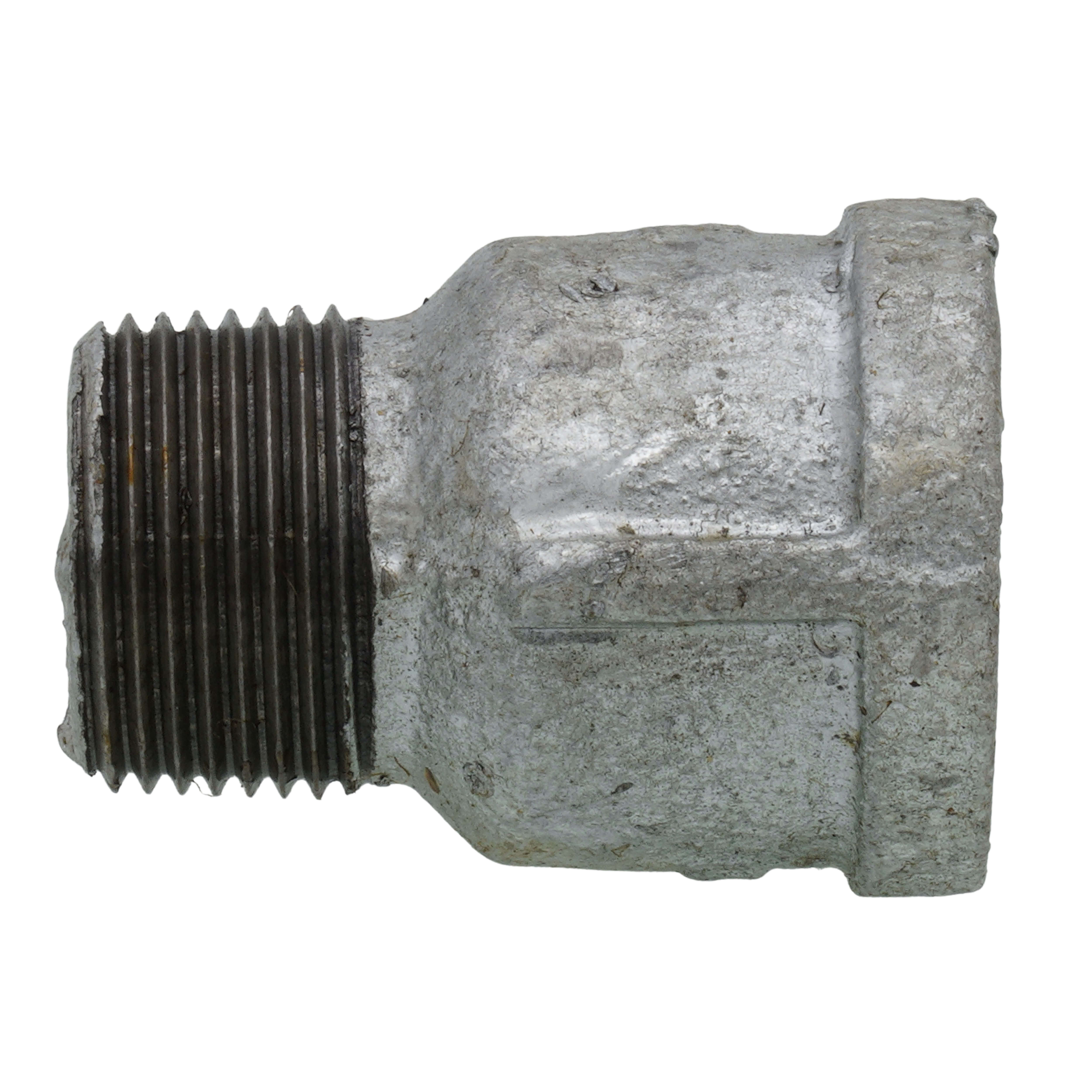 3/4" X 10" Galvanized Steel Nipple Pipe Fitting - NPT Thread, Malleable Iron