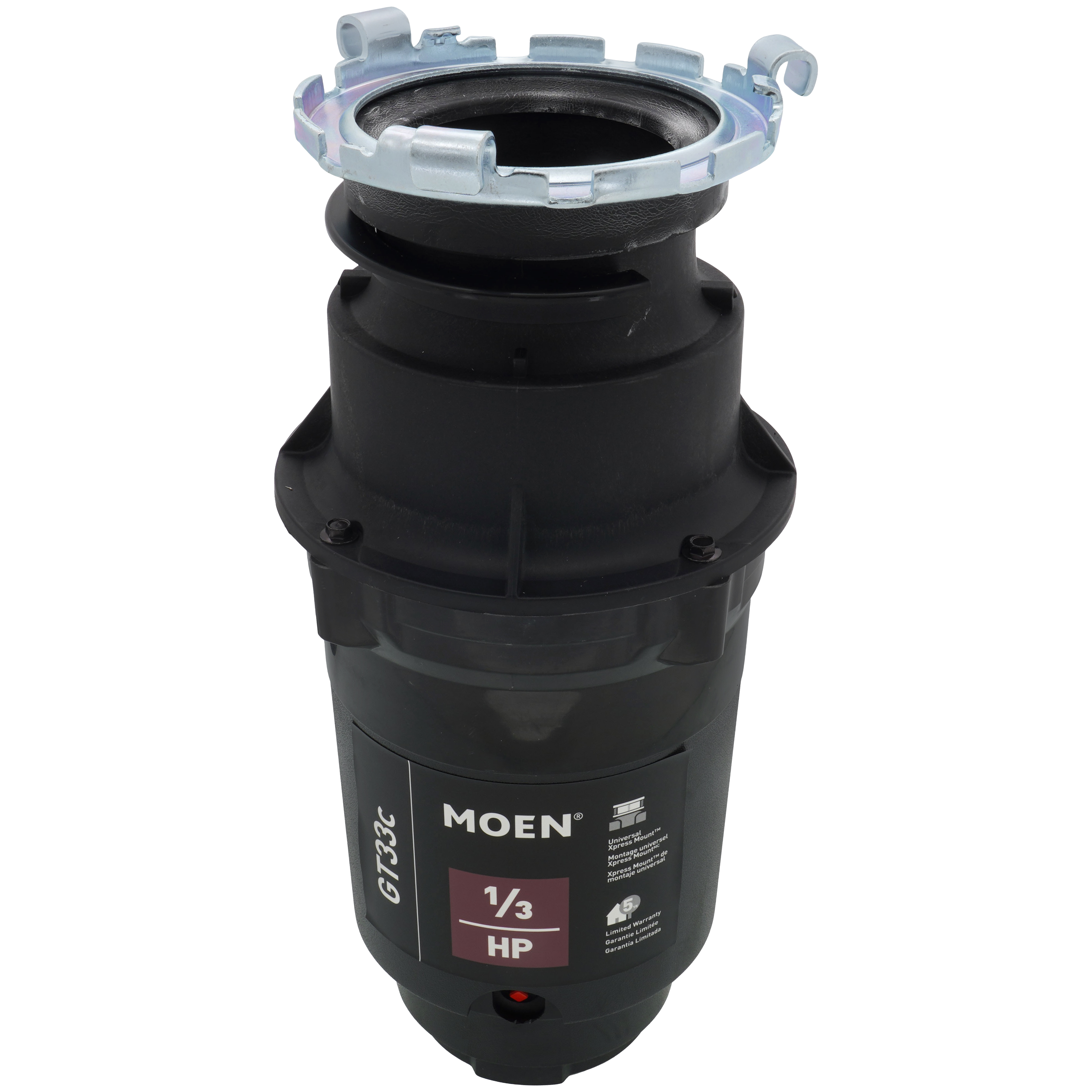 GT33C - Moen GT33C - GT Lite Garbage Disposal with Power Cord, 1/3