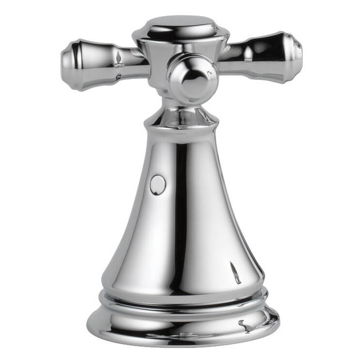 ルヴィ 2点セット H295 - Delta H295 - Chrome Metal Cross 2 Handle Set for Deck Mount