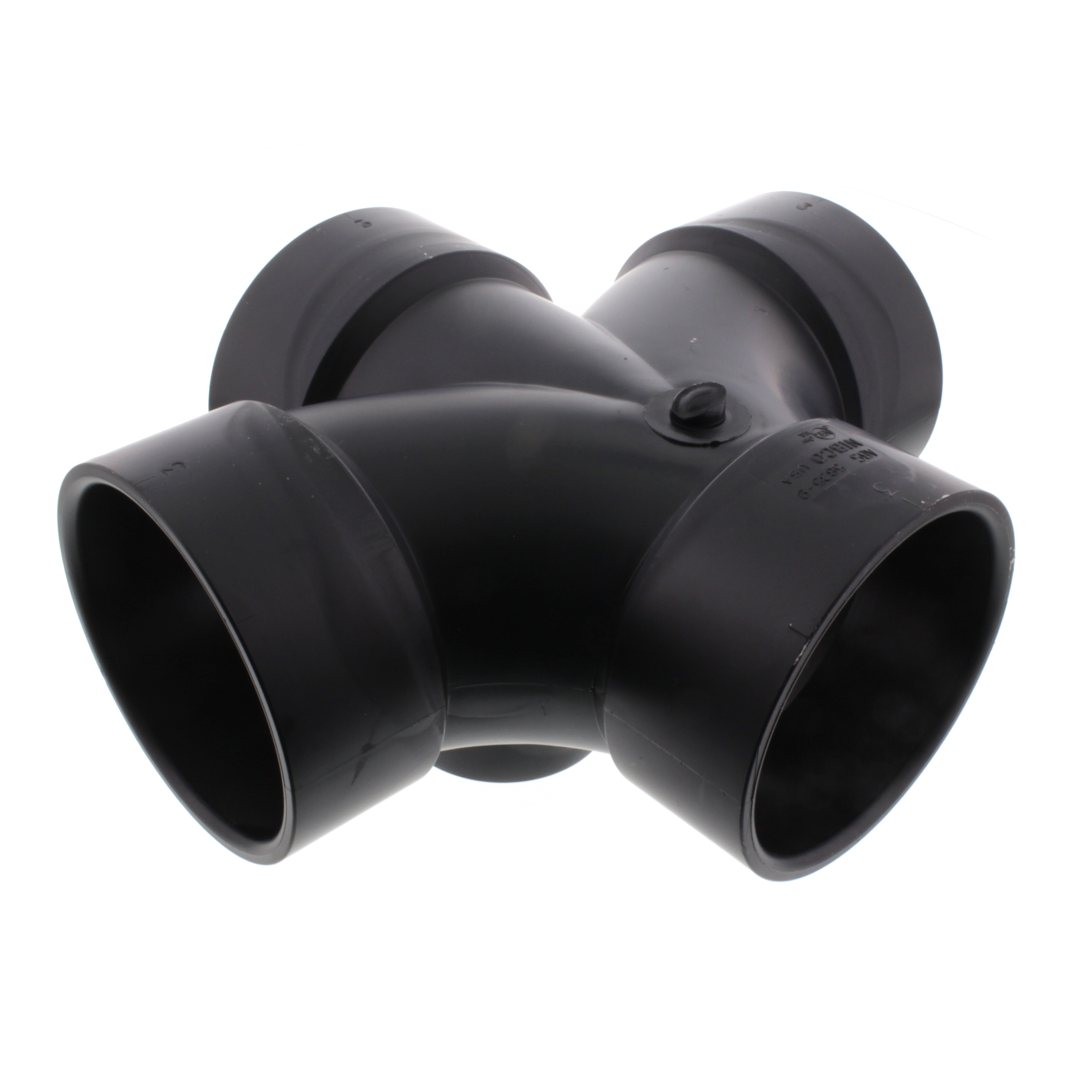 Nibco Double Sanitary Tees with Inlet - ABS DWV Double Sanitary