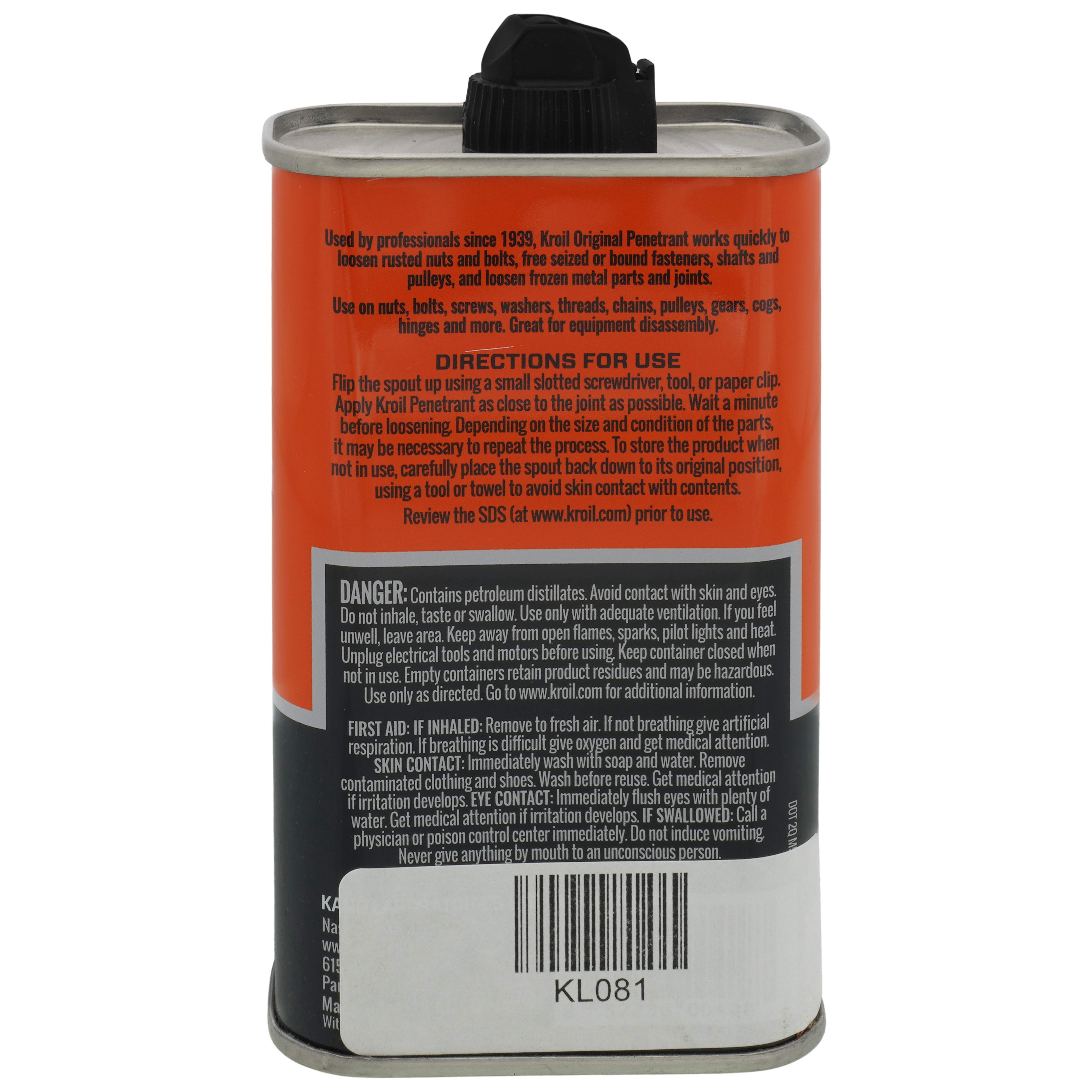 KL081 - Kroil KL081 - Penetrating Oil in Drip Can (8 oz.)