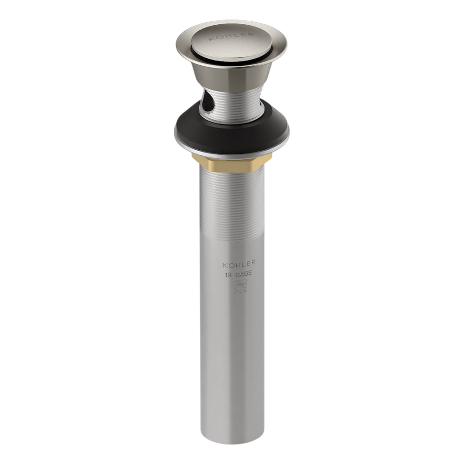 tkkt22 K-25322-BN - Kohler K-25322-BN - Clicker Drain w/ Overflow