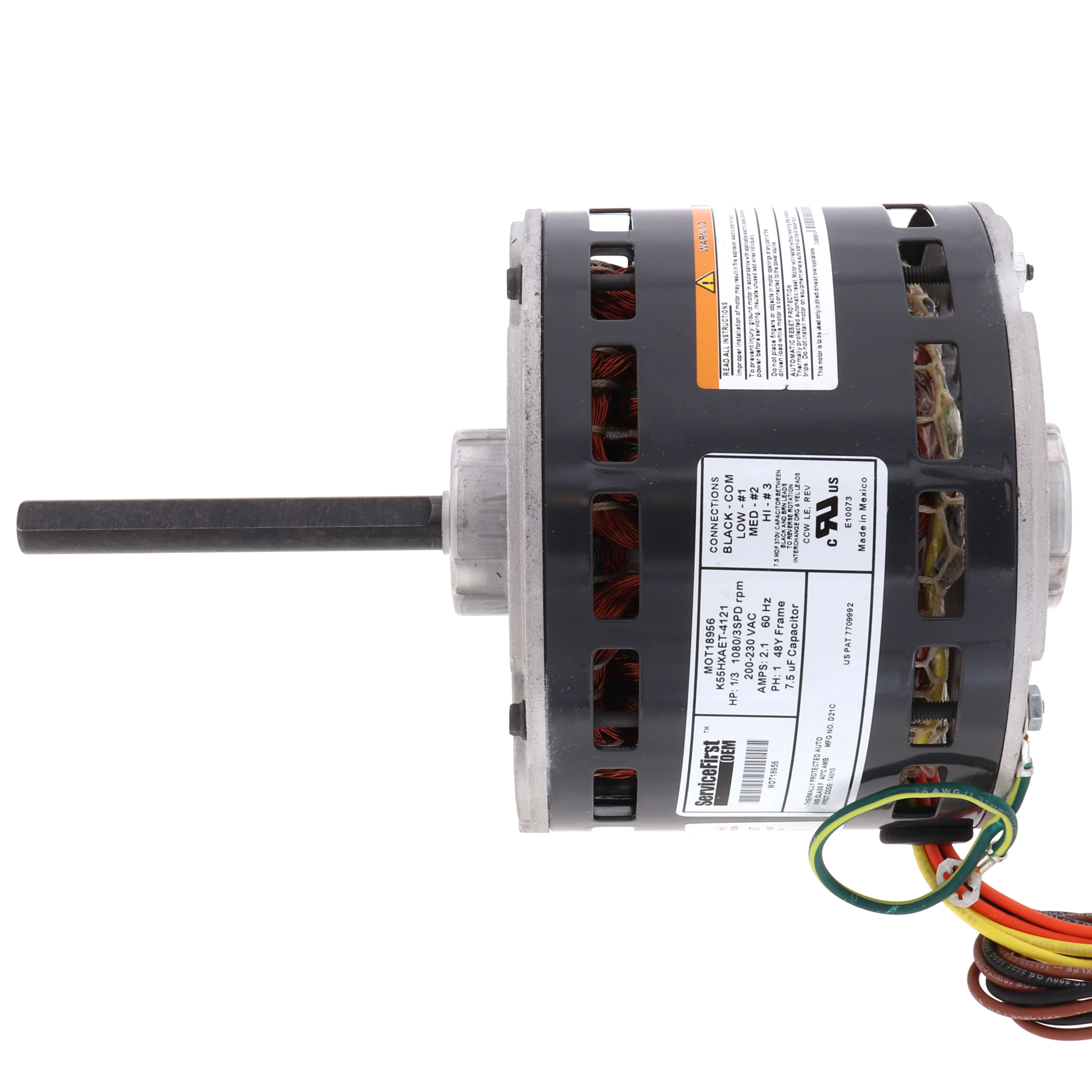 MOT18956 - Trane MOT18956 - 200-230V, 1/3 HP, 48, 1080 RPM Motor