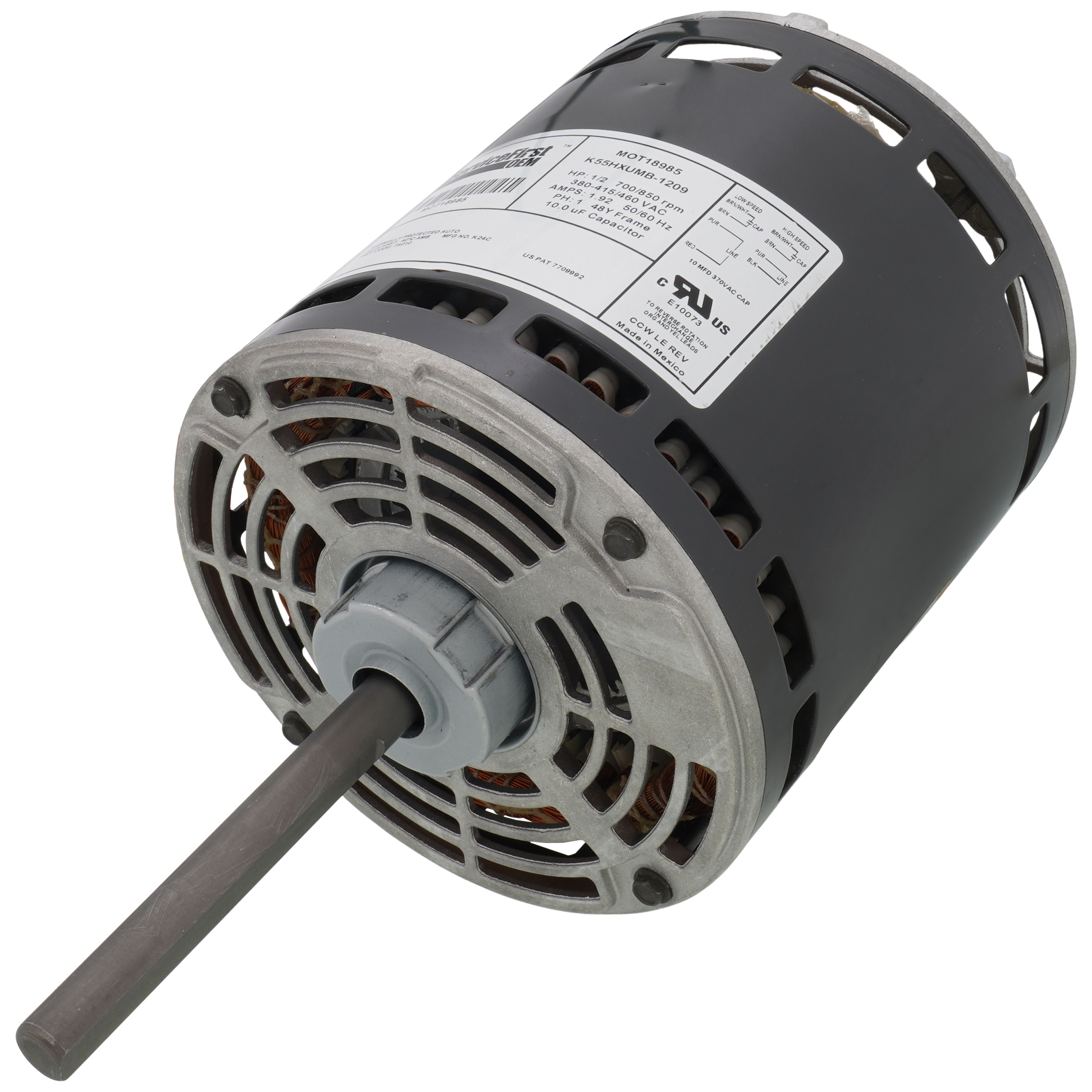 MOT18985 - Trane MOT18985 - 460v1ph 1/2hp 850rpm Motor, MOT18985