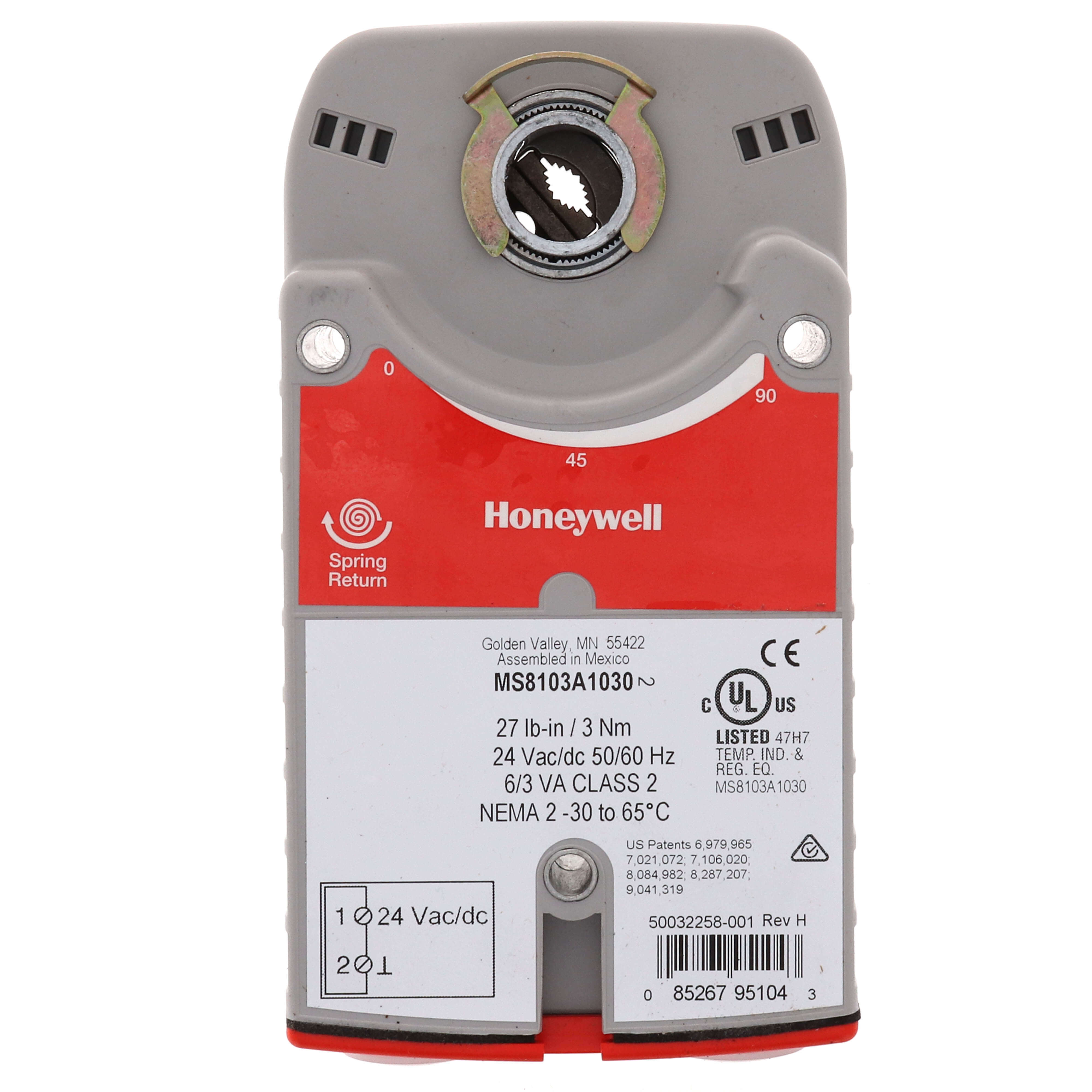 MS8103A1030 - Honeywell MS8103A1030 - Two position or SPST Spring