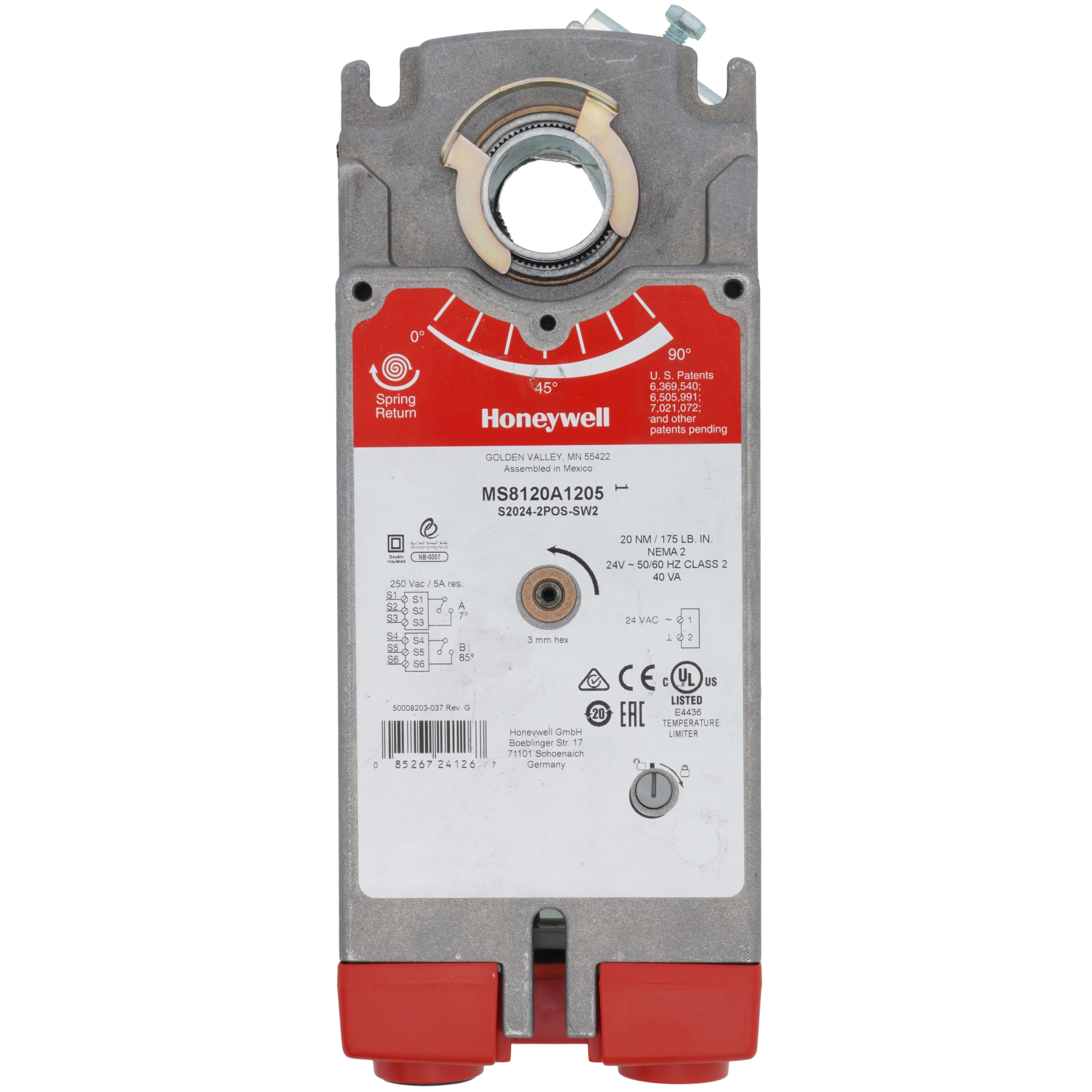 MS8120A1205 - Honeywell MS8120A1205 - Two Position Damper Actuator