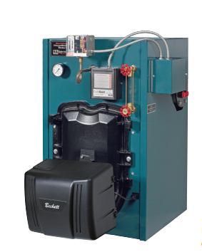 PV8H4SC-HBUN - Burnham PV8H4SC-HBUN - PV8H4, 95,000 BTU Output V8H Steam  Boiler w/o Tankless Coil w/ Beckett Burner (Oil)