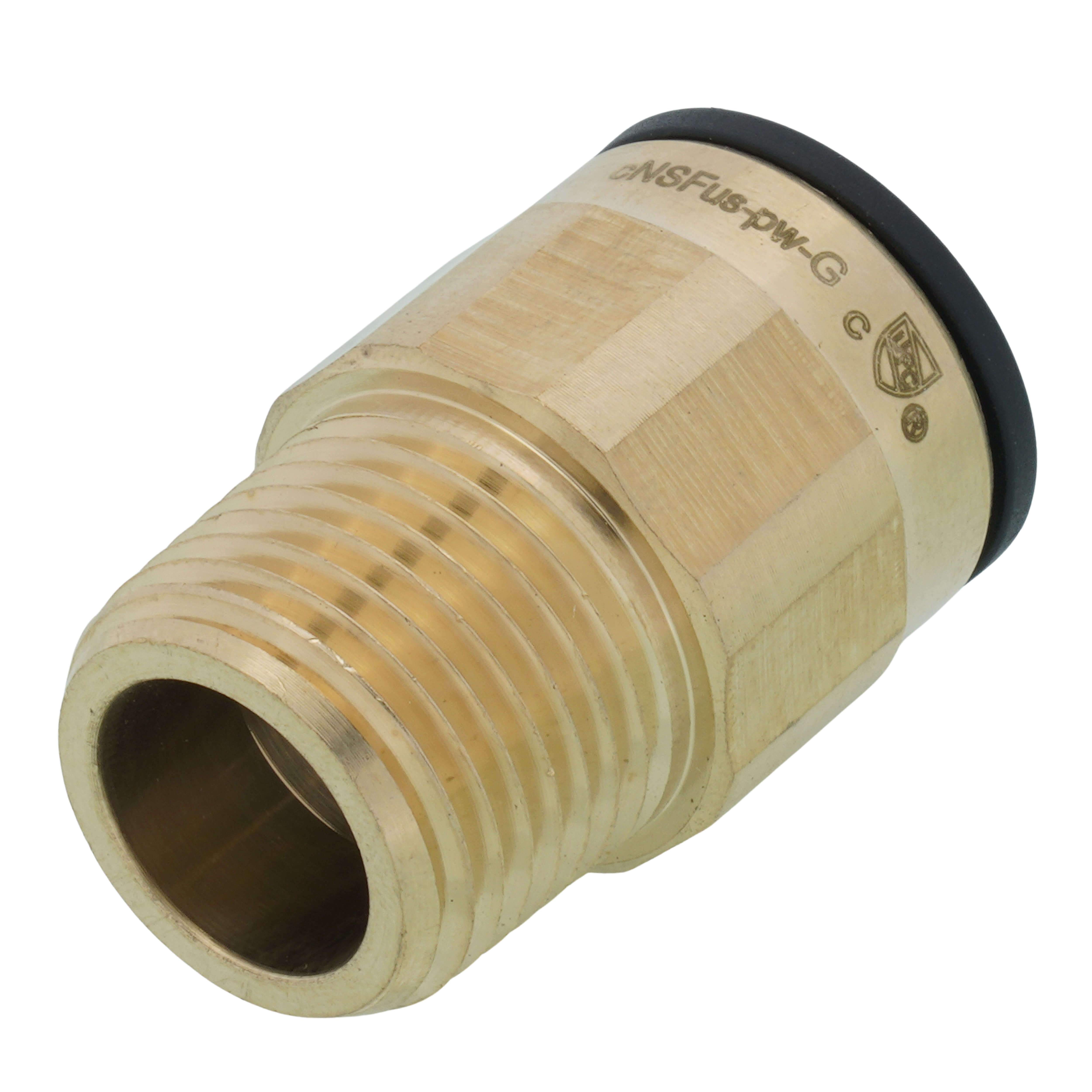 Miller 272412 Twin Lock Brass Power/Gas Female Receptacle With Ring