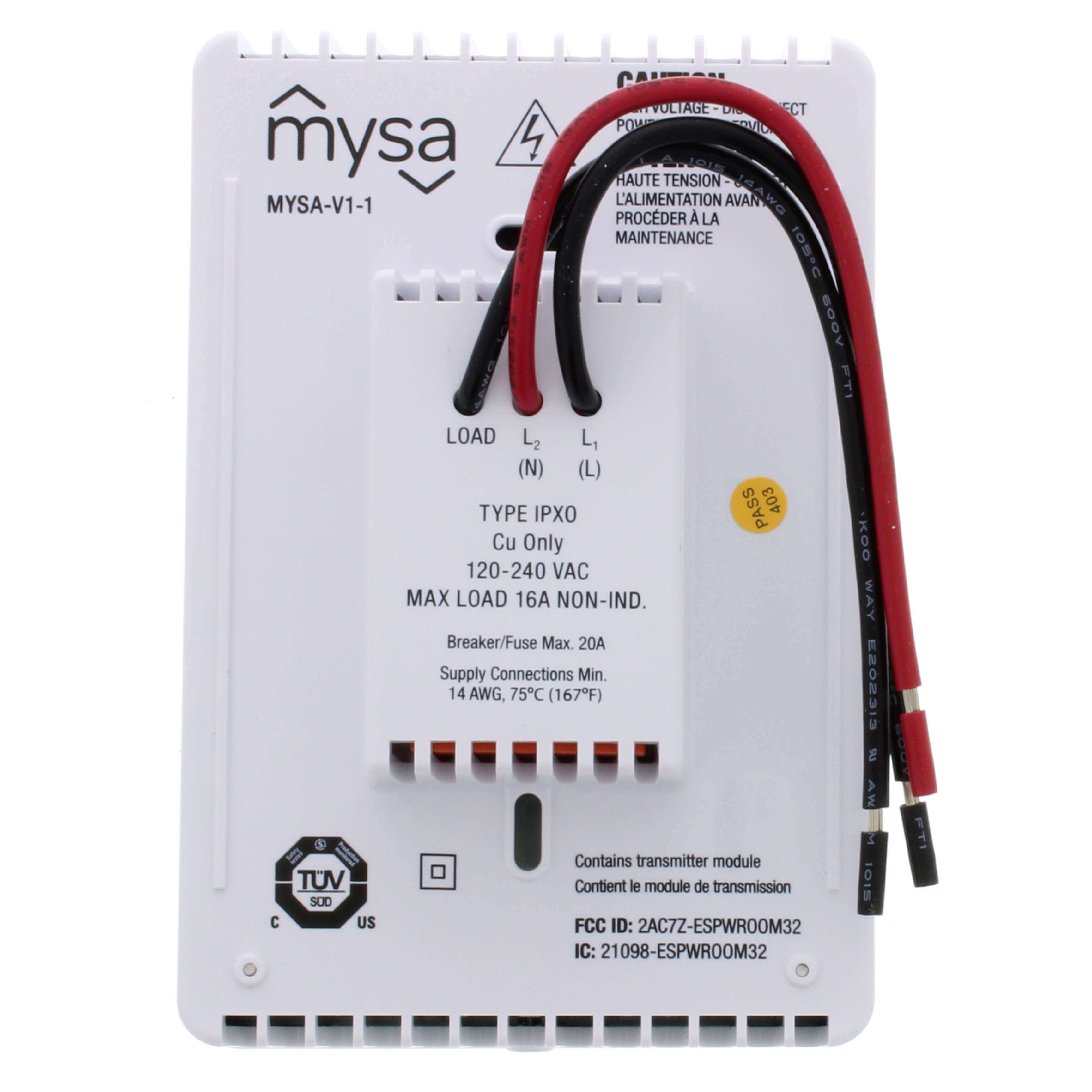 MYSA-V1-1 - Mysa MYSA-V1-1 - Mysa Smart Thermostat for Baseboard Heaters
