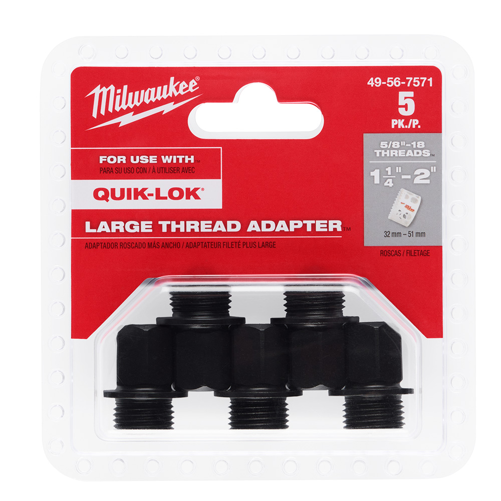 49-56-7571 - Milwaukee 49-56-7571 - Large Thread Adapters for