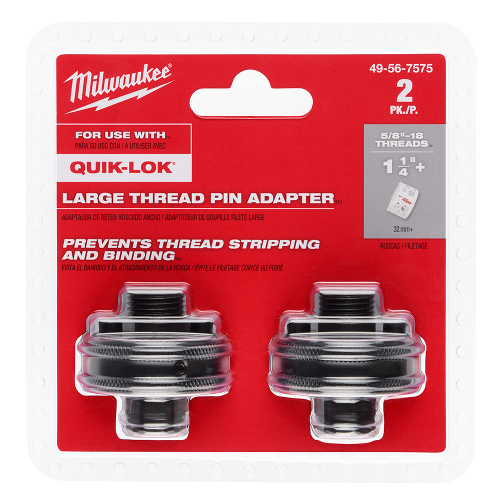49-56-7575 - Milwaukee 49-56-7575 - Large Thread Pin Adapters for