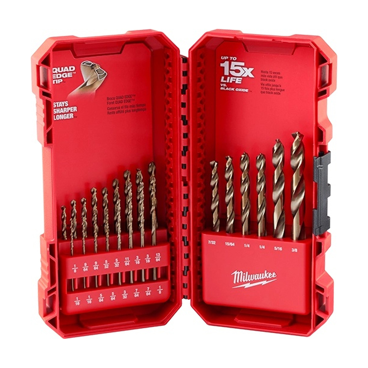48-89-2338 - Milwaukee 48-89-2338 - RED HELIX Cobalt Drill Bit Set