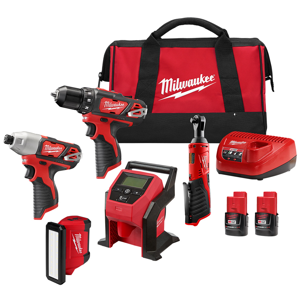 2494-25 - Milwaukee 2494-25 - M12 Drill/Driver, Impact Driver
