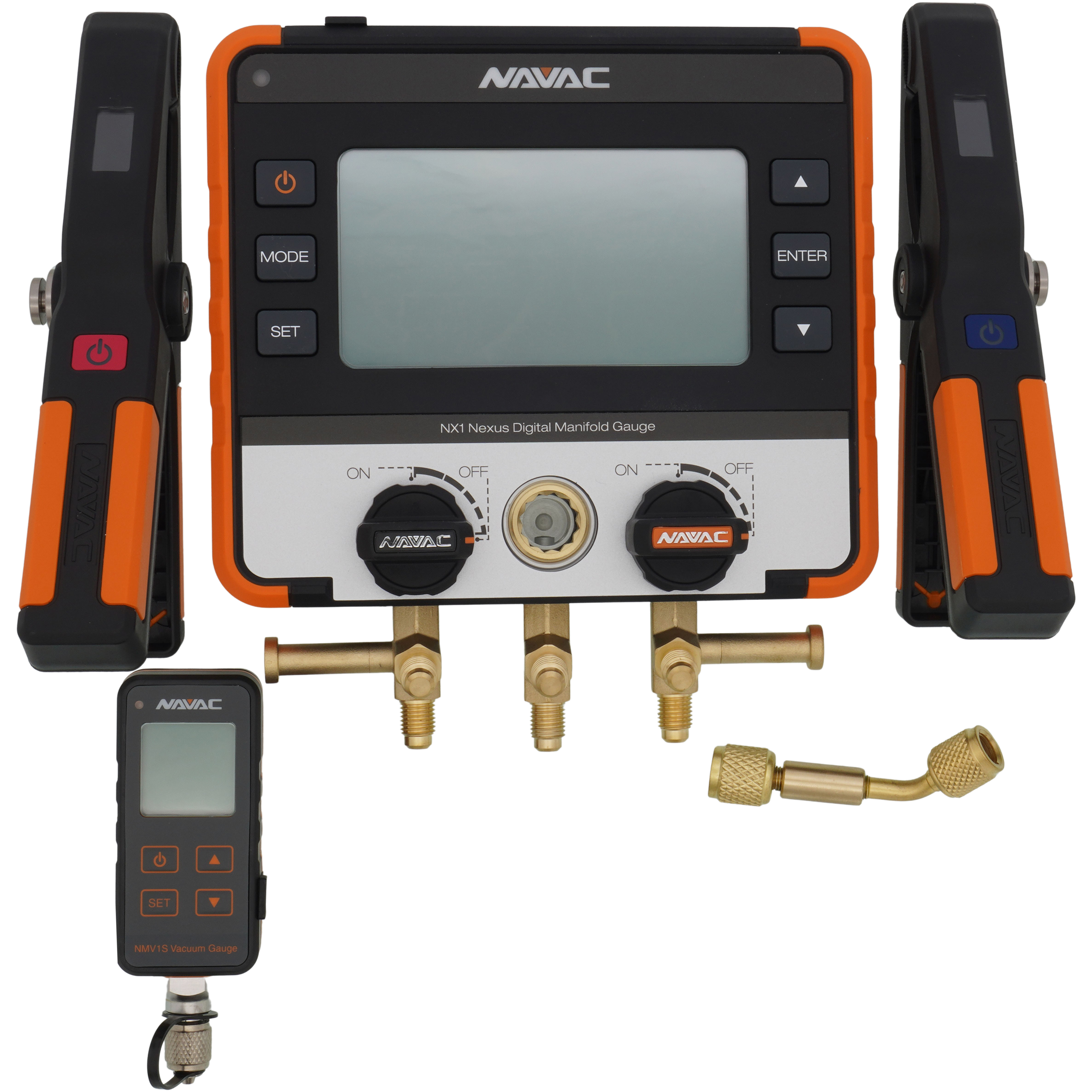 NX1V - Navac NX1V - Nexus Digital Manifold Gauge Kit w/ Micron