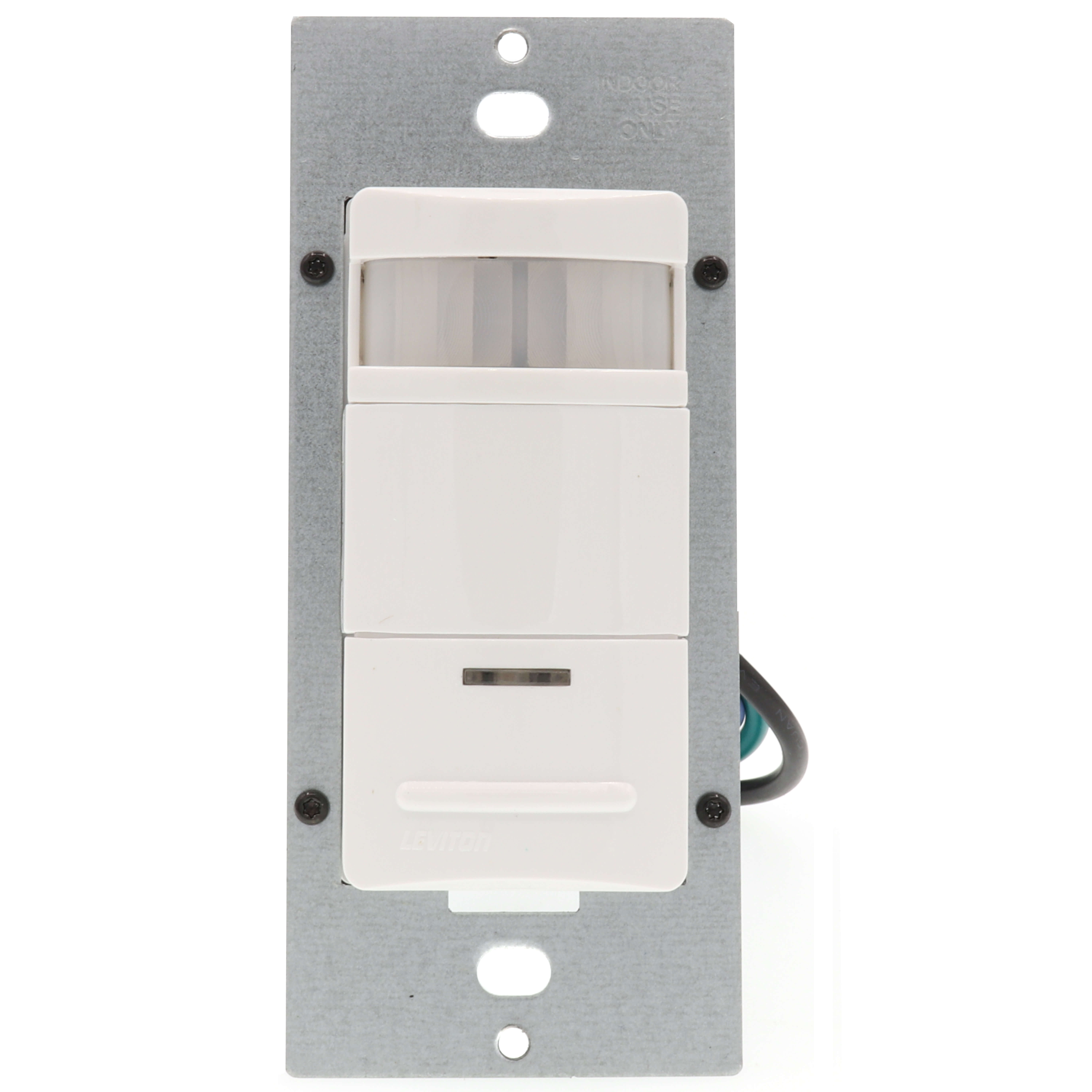 Leviton ODS10-IDE Occupancy Sensor Switch - Manual ON/Auto OFF, No Neutral Wire Needed