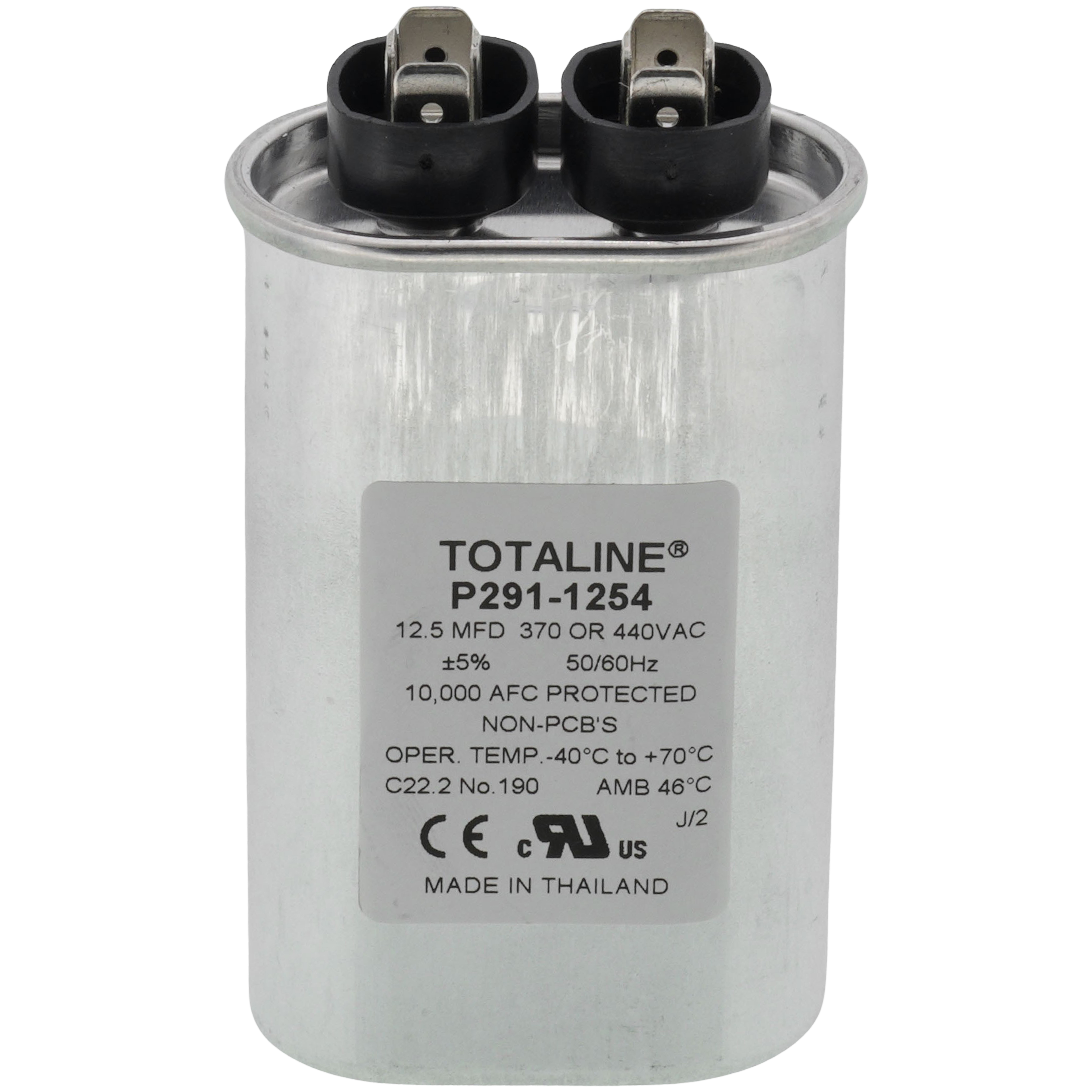 P291-1254 - Carrier P291-1254 - 440V Single Oval Run Capacitor