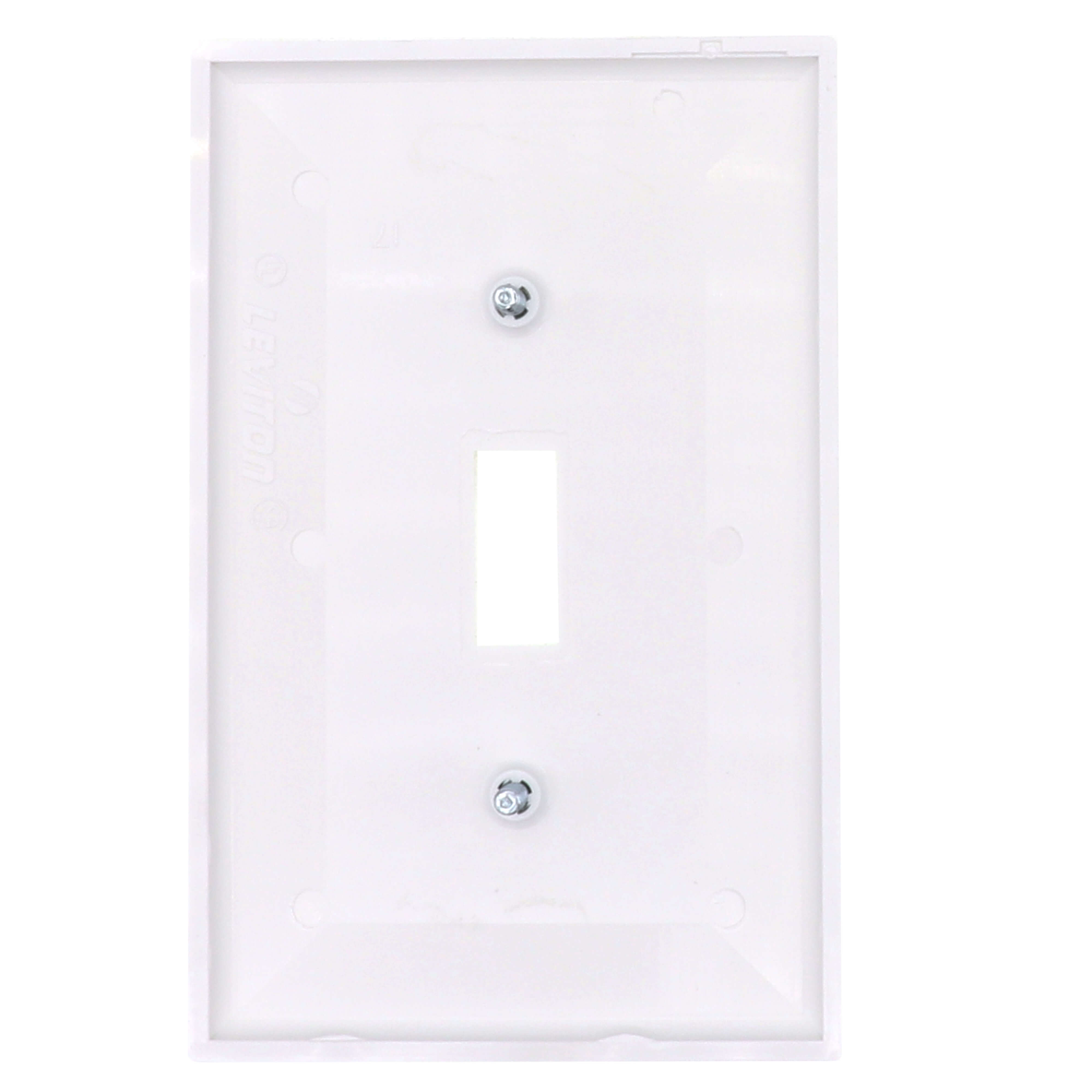 80501-W - Leviton 80501-W - 1-Gang Wall Plate, Midway Size