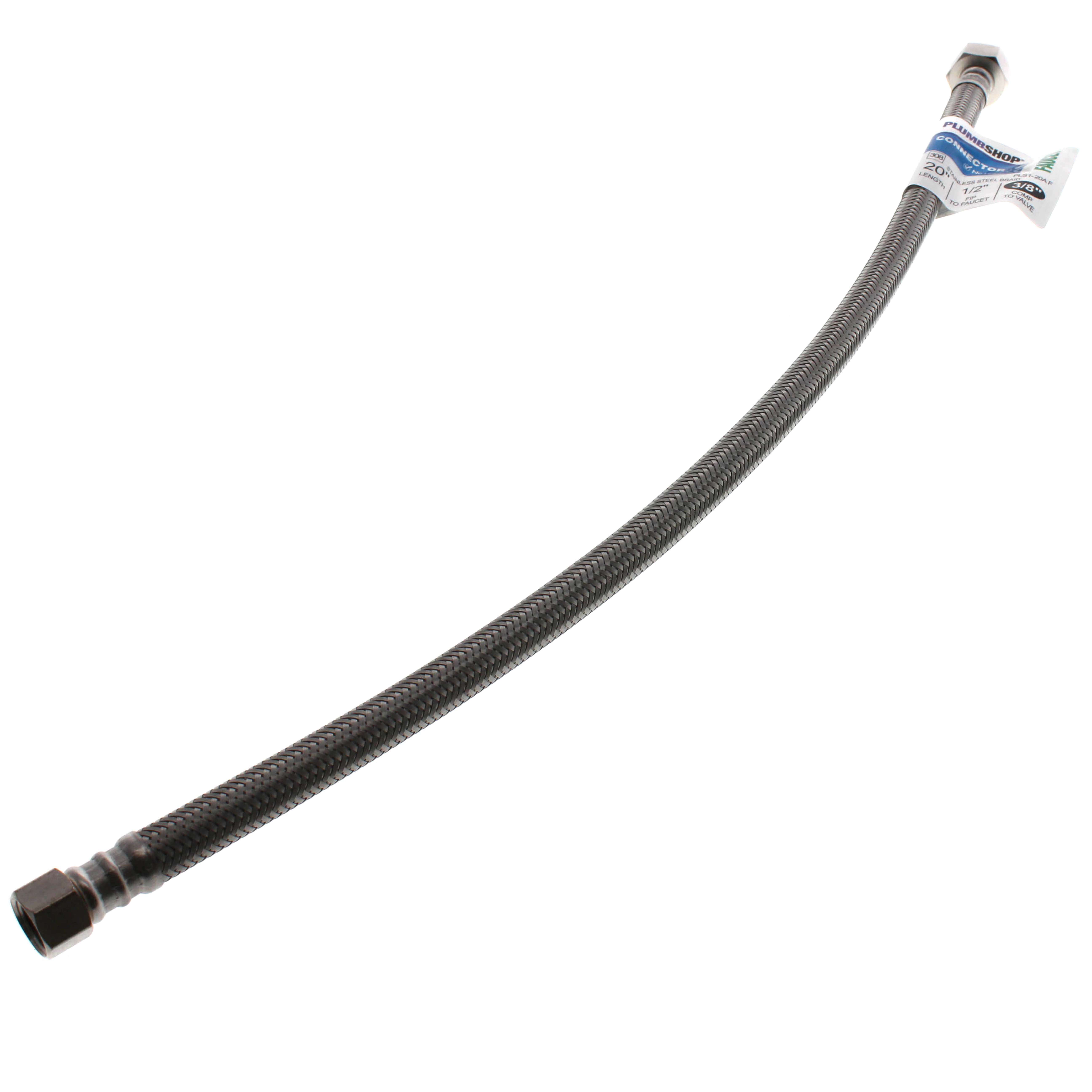 ALEASHA 30-Inch Stainless Steel Braided Faucet Supply Hose – G1/2 FIP X 3/8 Compression, 2-Pack – CUPC Certified For Kitchen, Bathroom, Toilet & Dishwasher
