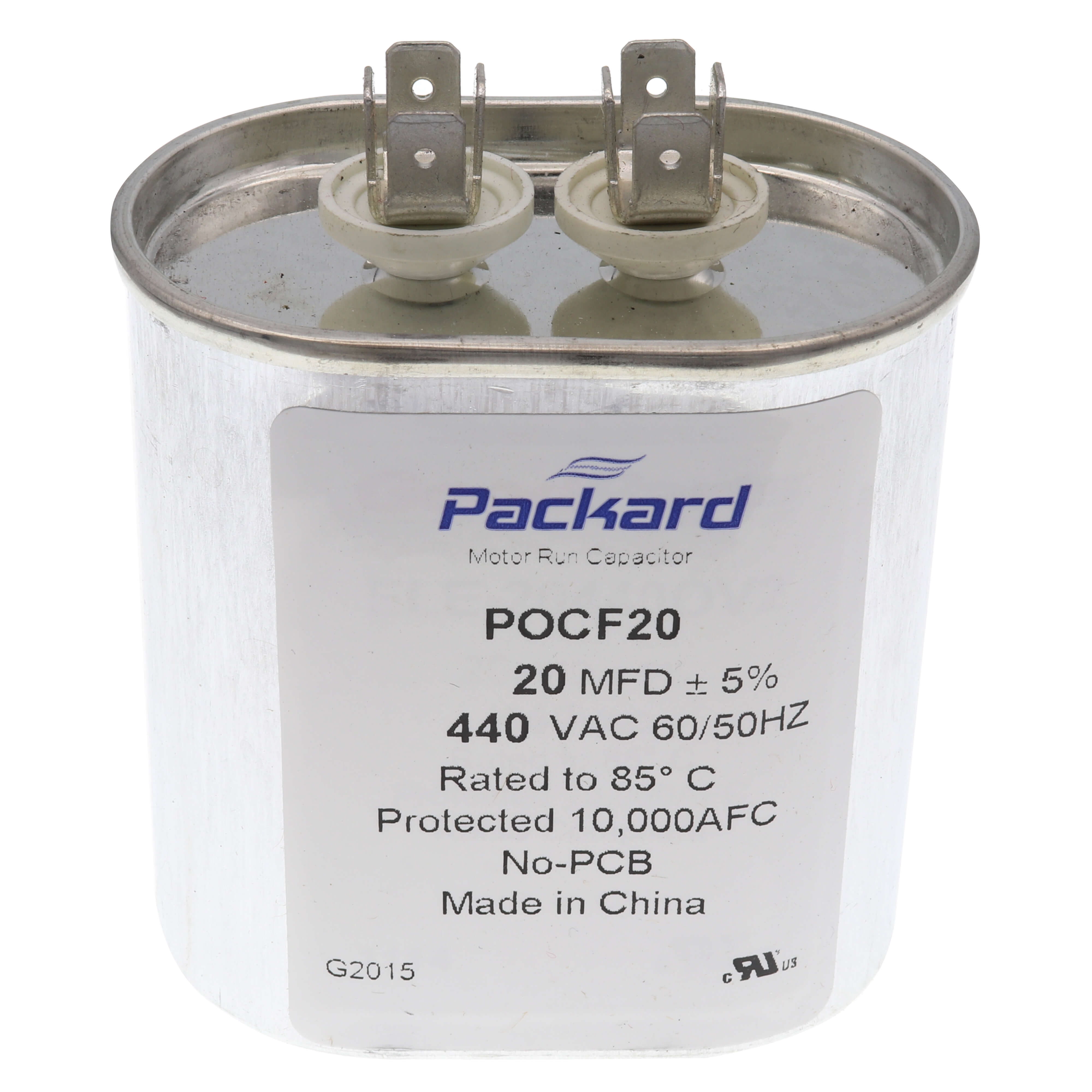POCF20 - Packard POCF20 - 440V Oval Run Capacitor (20 MFD)
