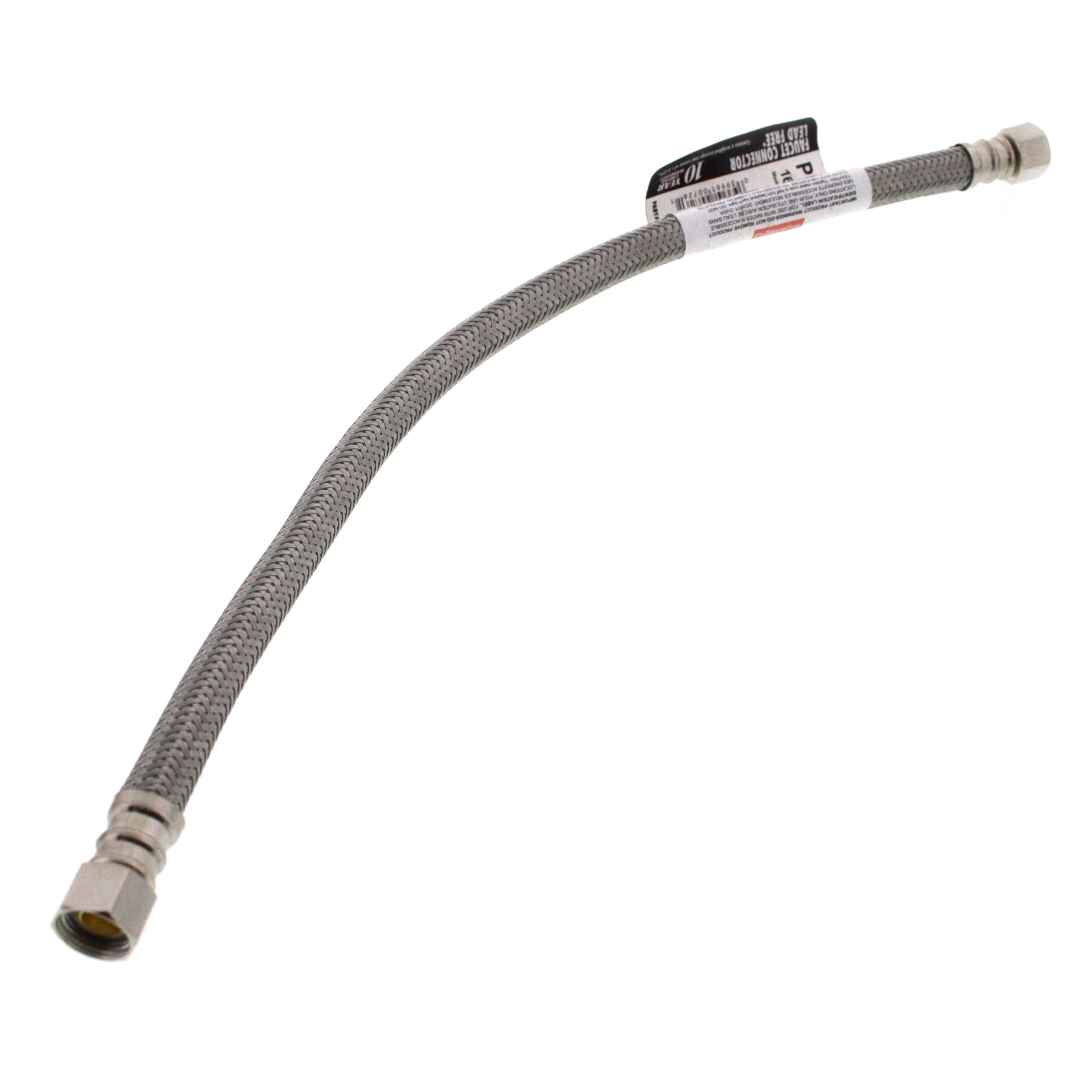 36-Inch Braided Stainless Steel Faucet Hose – 1/2" FIP X 1/2" FIP, CUPC Certified, PEX Inner Tube, 1 Pair – For Kitchen, Bath, & Sink Connections