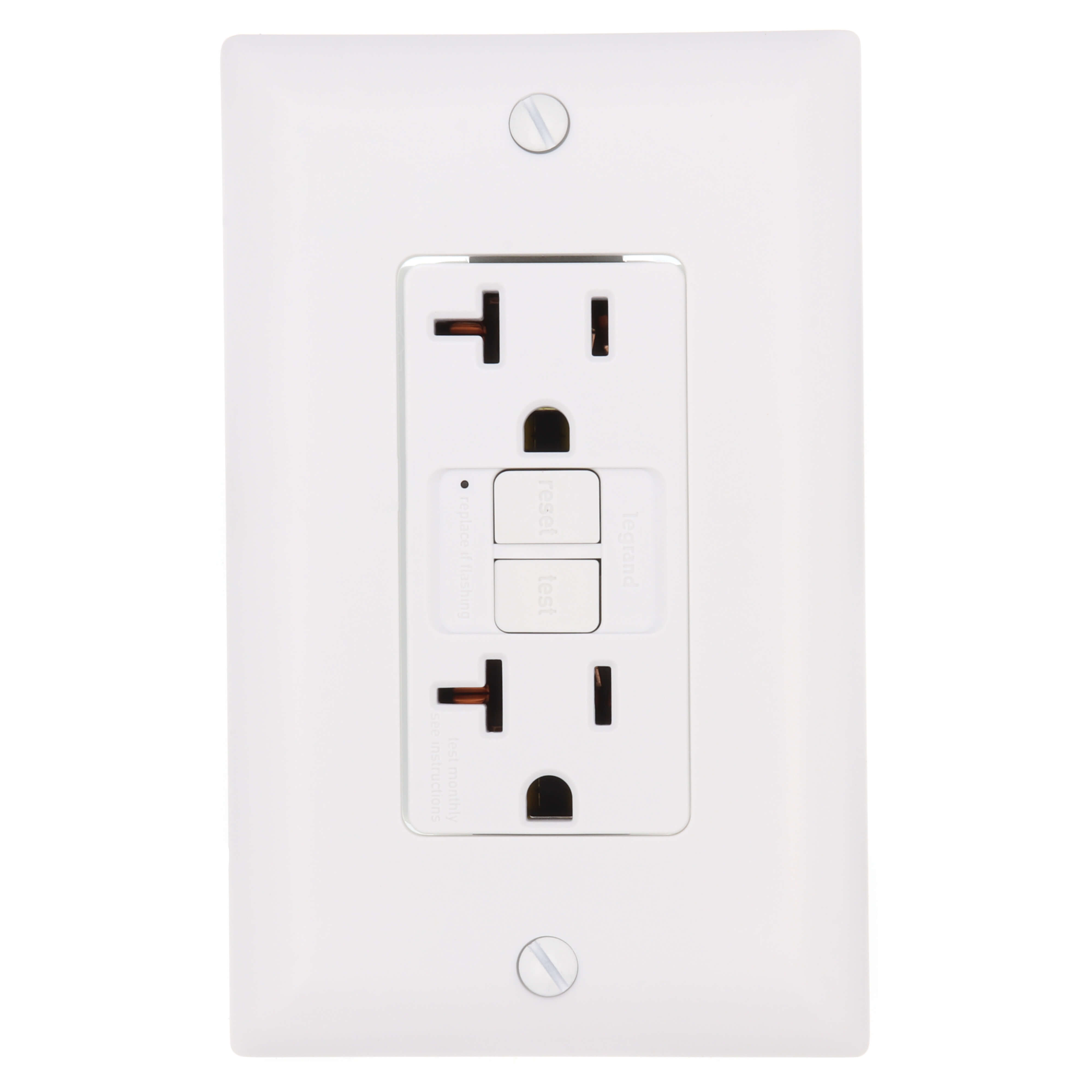 Y997 gfc GN7-200 Gloss TBL QM アウトレット PT2097W - Pass & Seymour PT2097W - PlugTail Self-Test Duplex GFCI