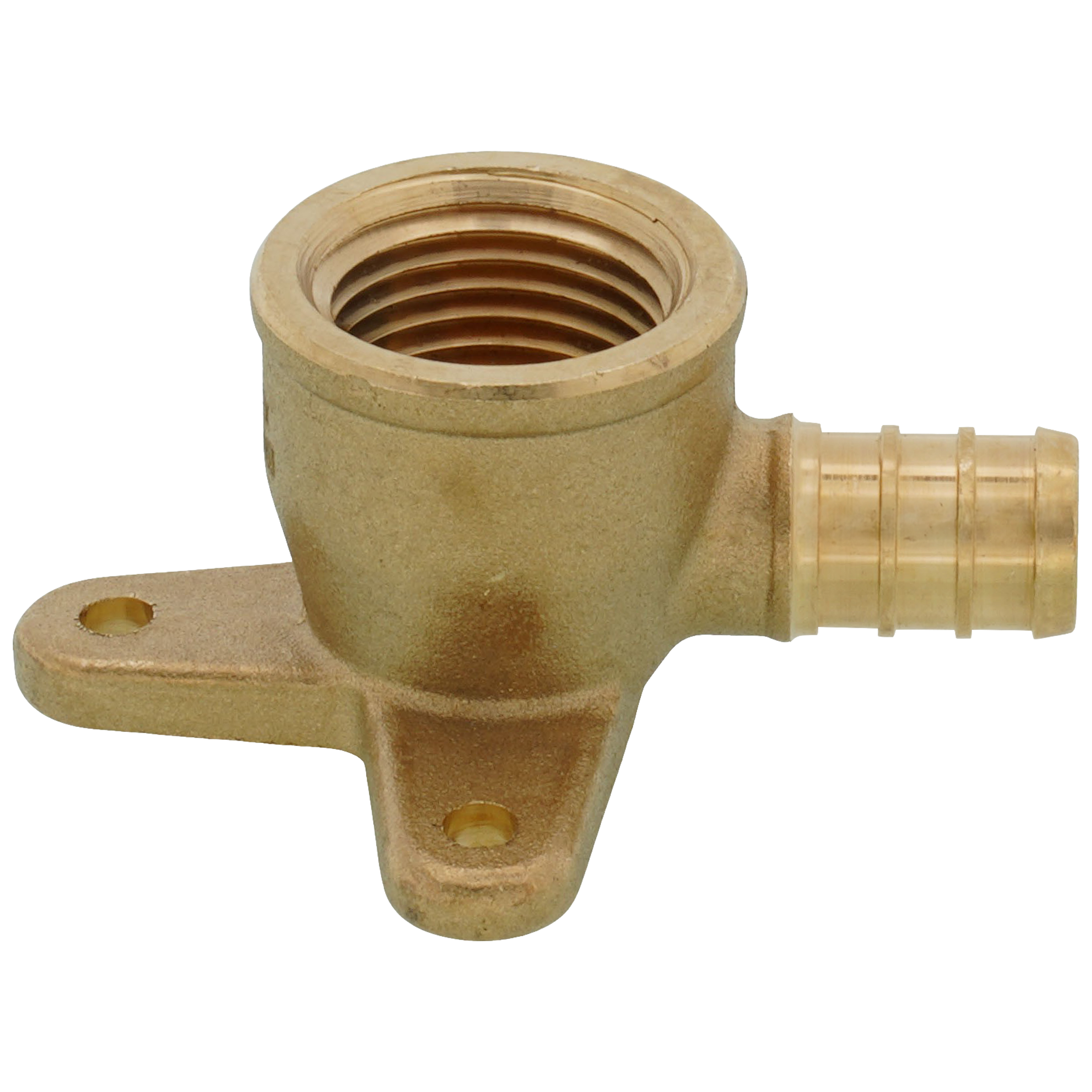 247Garden 1/2" PEX x 1/2" Female Brass Swivel Elbow F1807 Crimp Fitting  Lead-Free NSF-Certified PEX 1/2インチ x 1/2インチ メス NPT ねじ式ドロップイヤーエルボ 圧着継手 鉛フリー 1個/真鍮 1/2インチ x