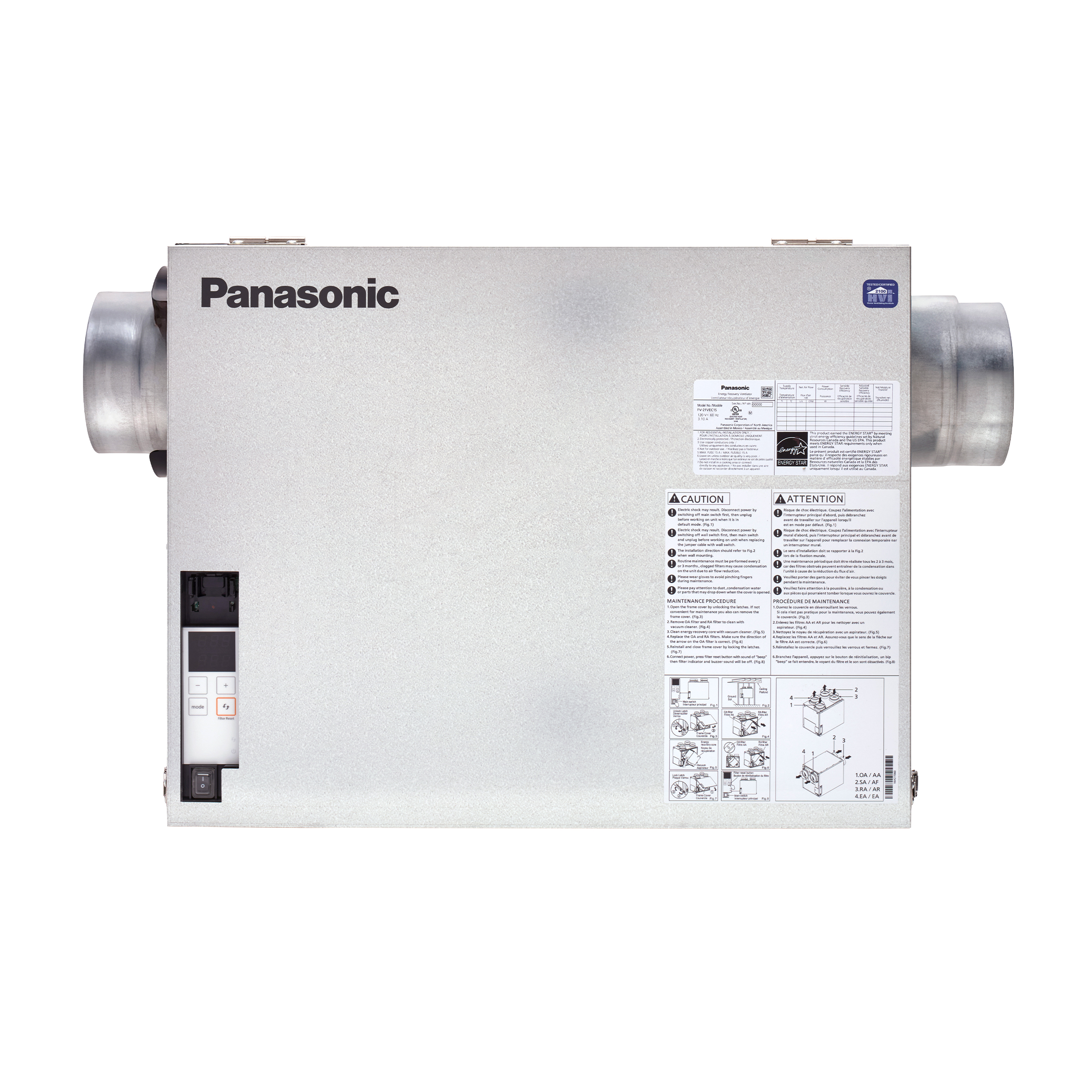 FV-21VEC1S - Panasonic FV-21VEC1S - Panasonic BalancedHome 210