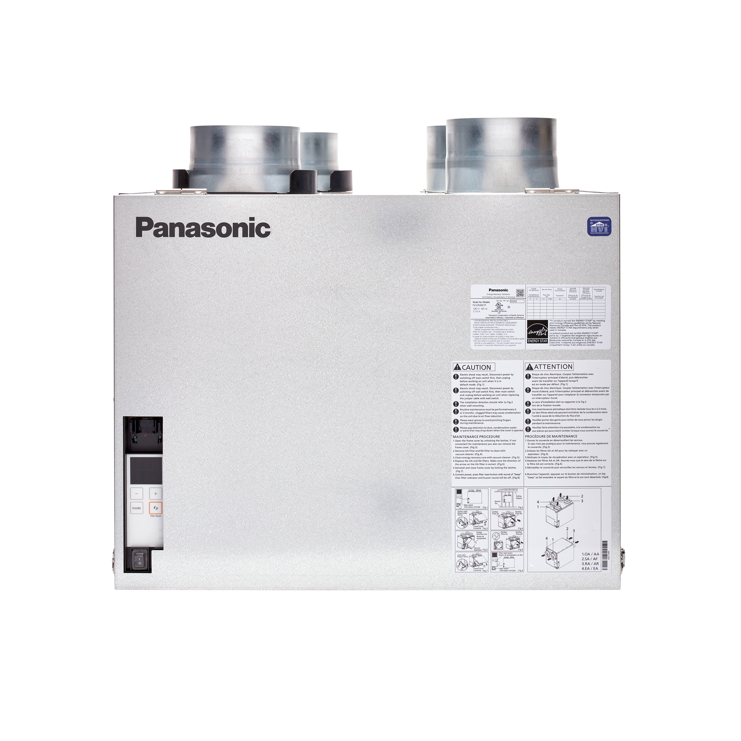FV-21VEC1T - Panasonic FV-21VEC1T - Panasonic BalancedHome 210