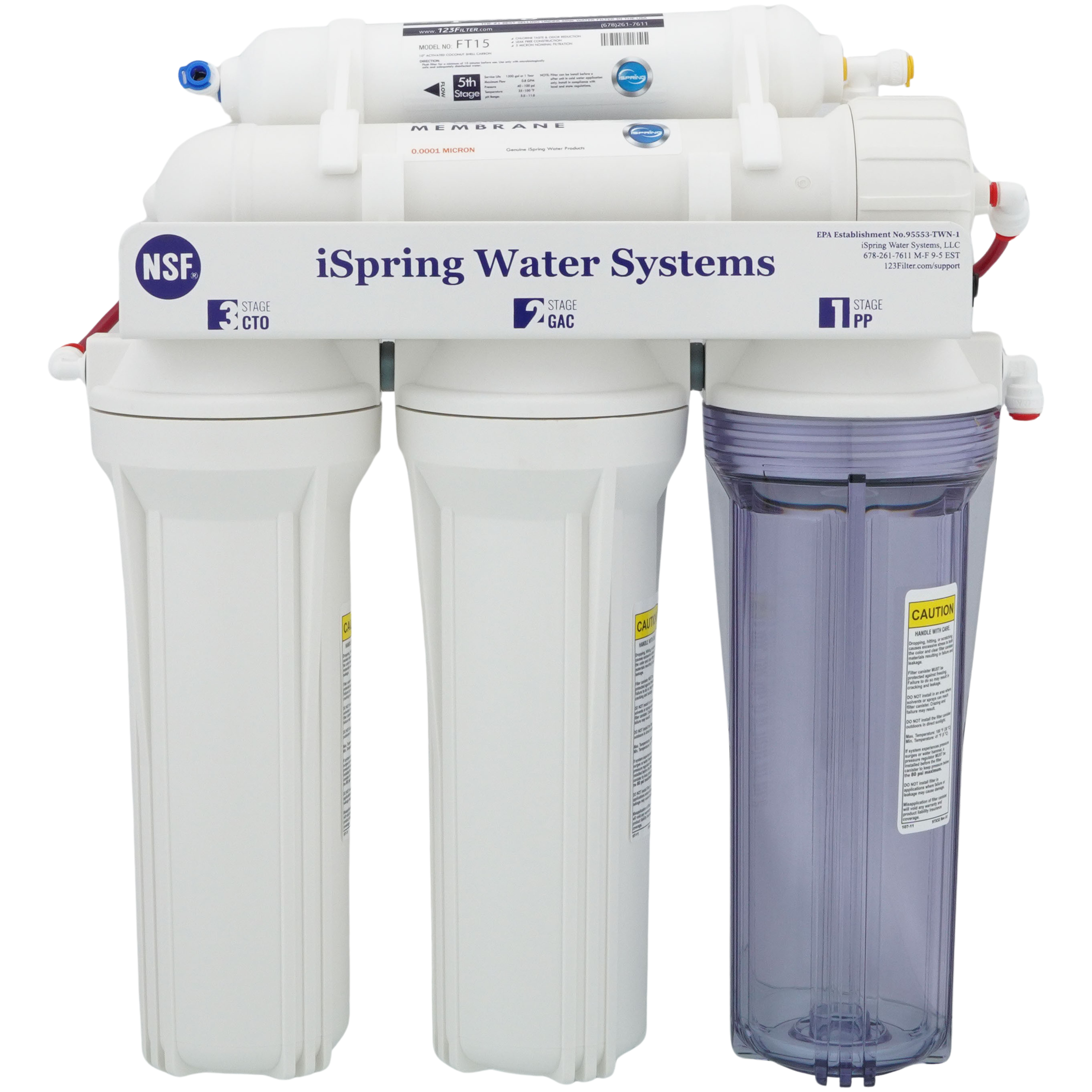 Kit Filtri Sostitutivi ISpring Con Membrana 75GPD – 5 Pezzi Per Osmosi Inversa
