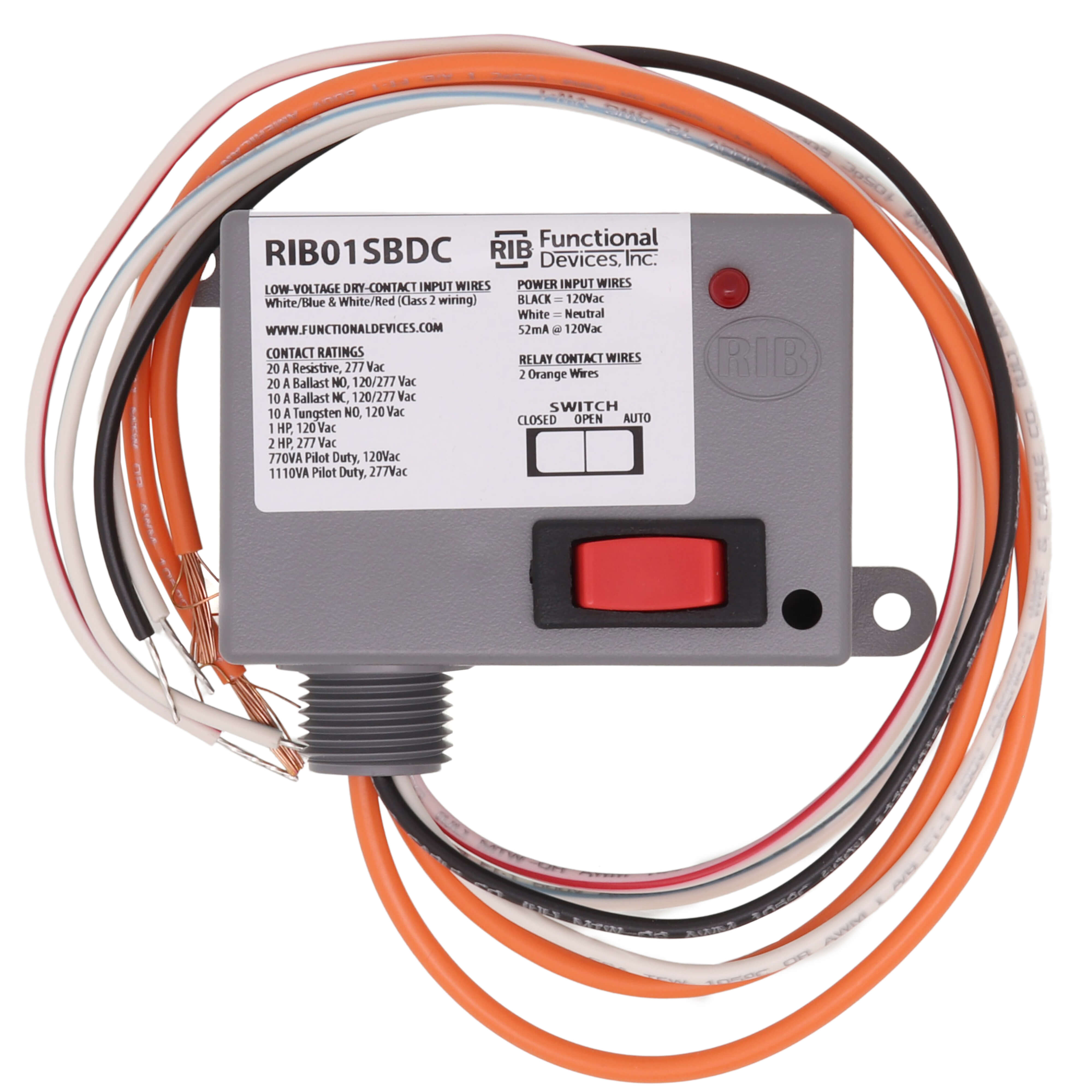 Electrical Control Relay Functional Devices RIBD01BDC Dry Contact Time ...