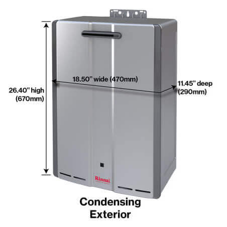 RSC160EP - Rinnai RSC160EP - RSC160EP 160,000 BTU, Condensing Outdoor  Tankless Water Heater w/ Pump and Valve Kit (Propane)