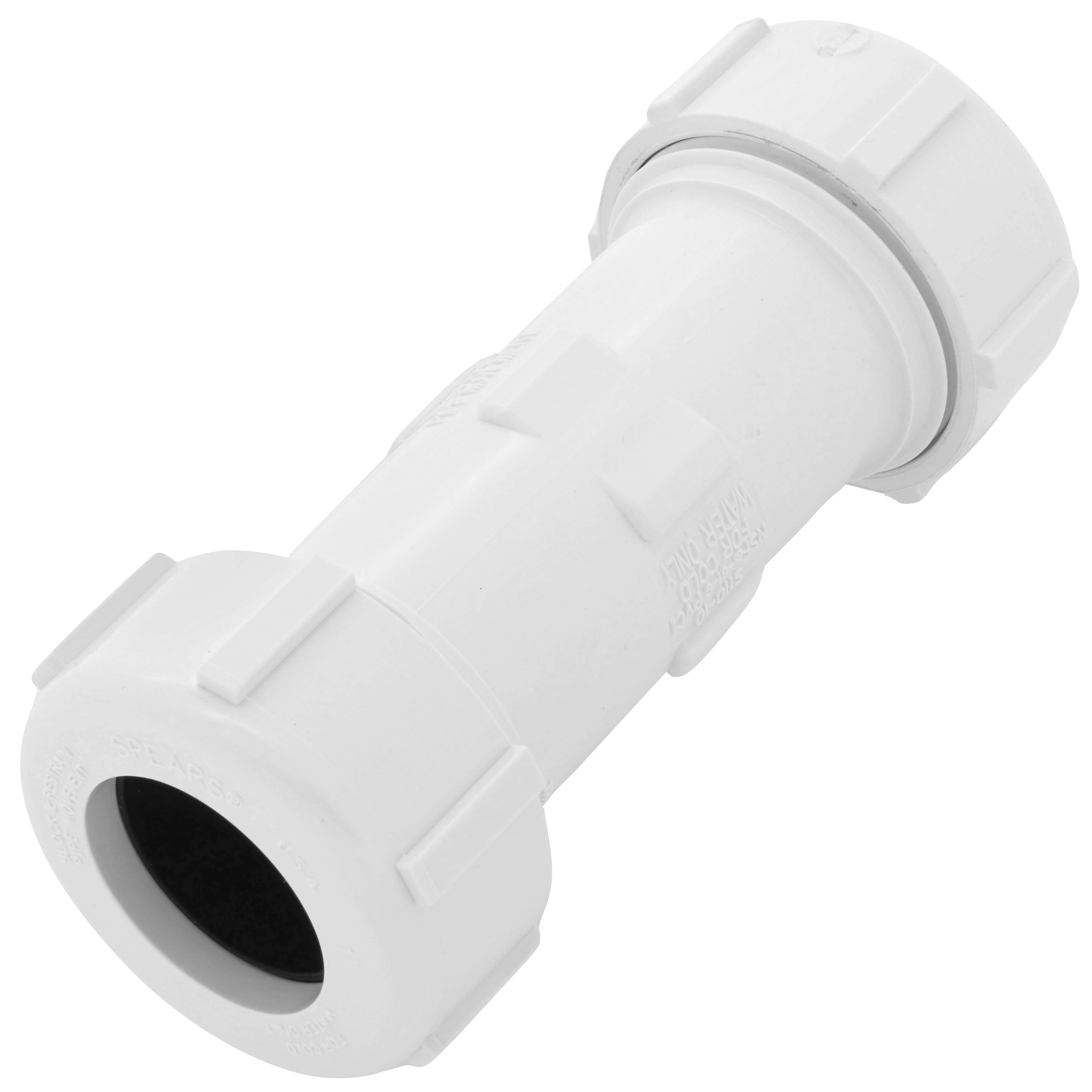 Pvc 3 Compression Couplings ProSource Coupling, 3 In X 3 In, PVC,