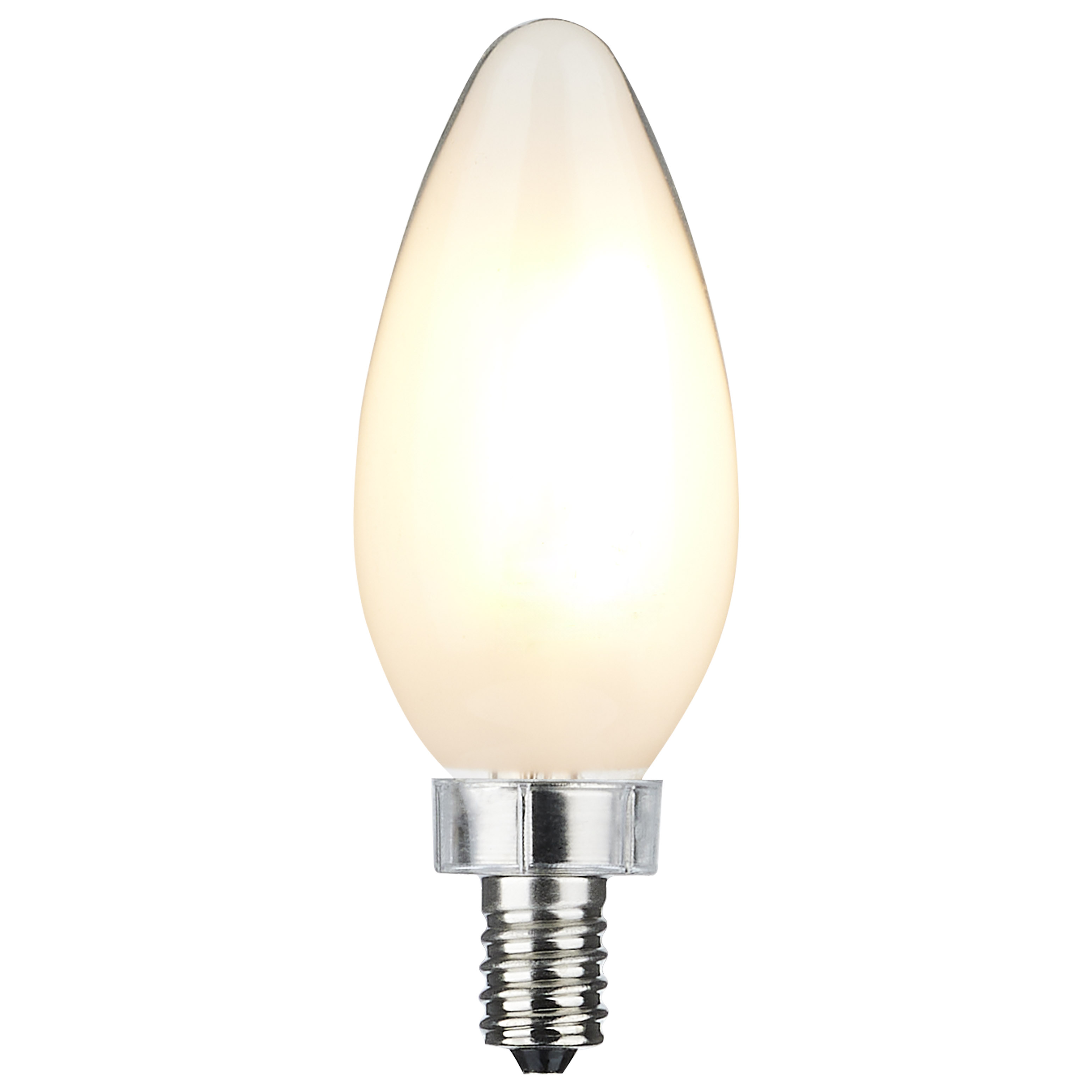 S11346 - Satco S11346 - 8 Watt C11 LED Bulb - Frosted Finish