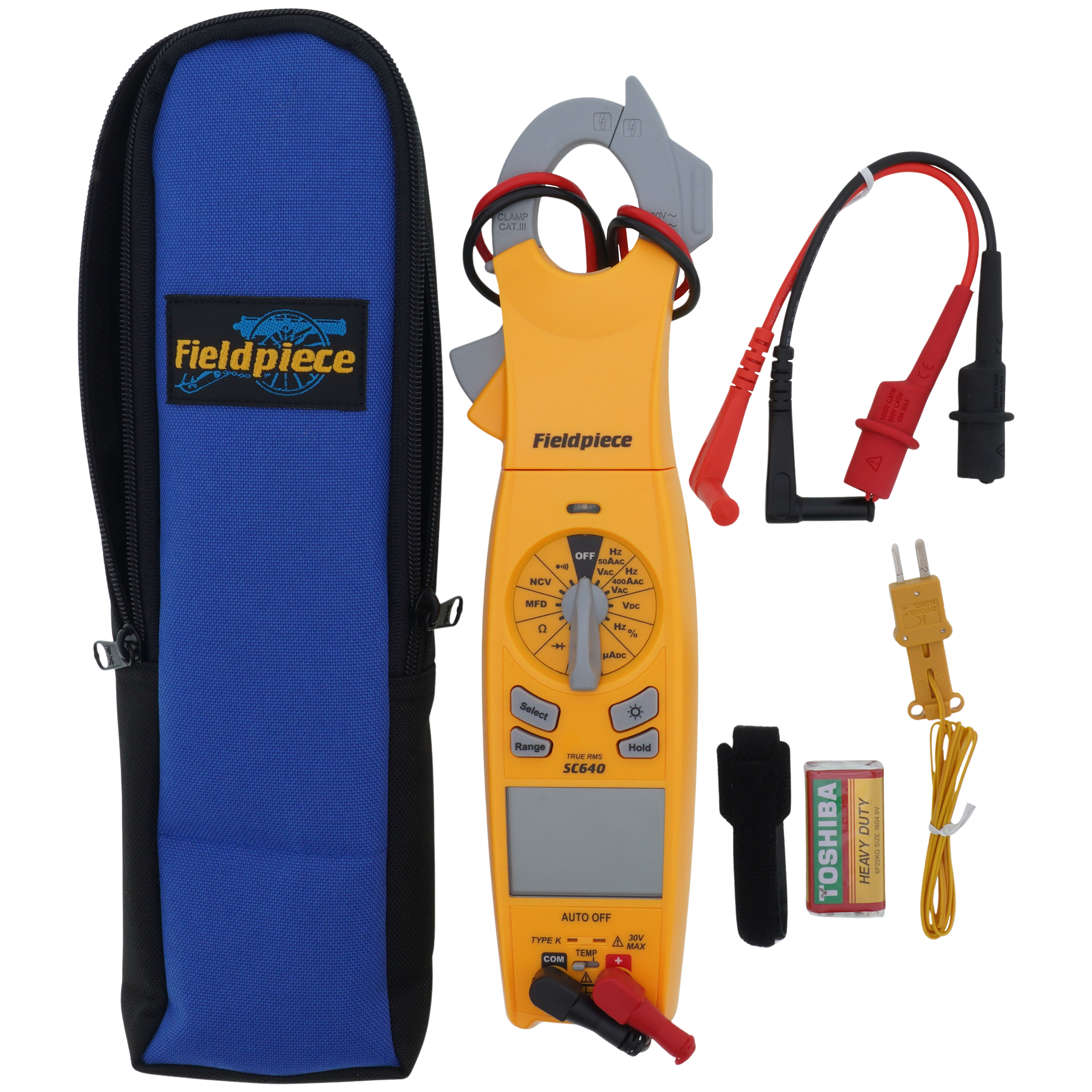SC640 - Fieldpiece SC640 - SC640, Loaded Clamp Meter w/ Swivel