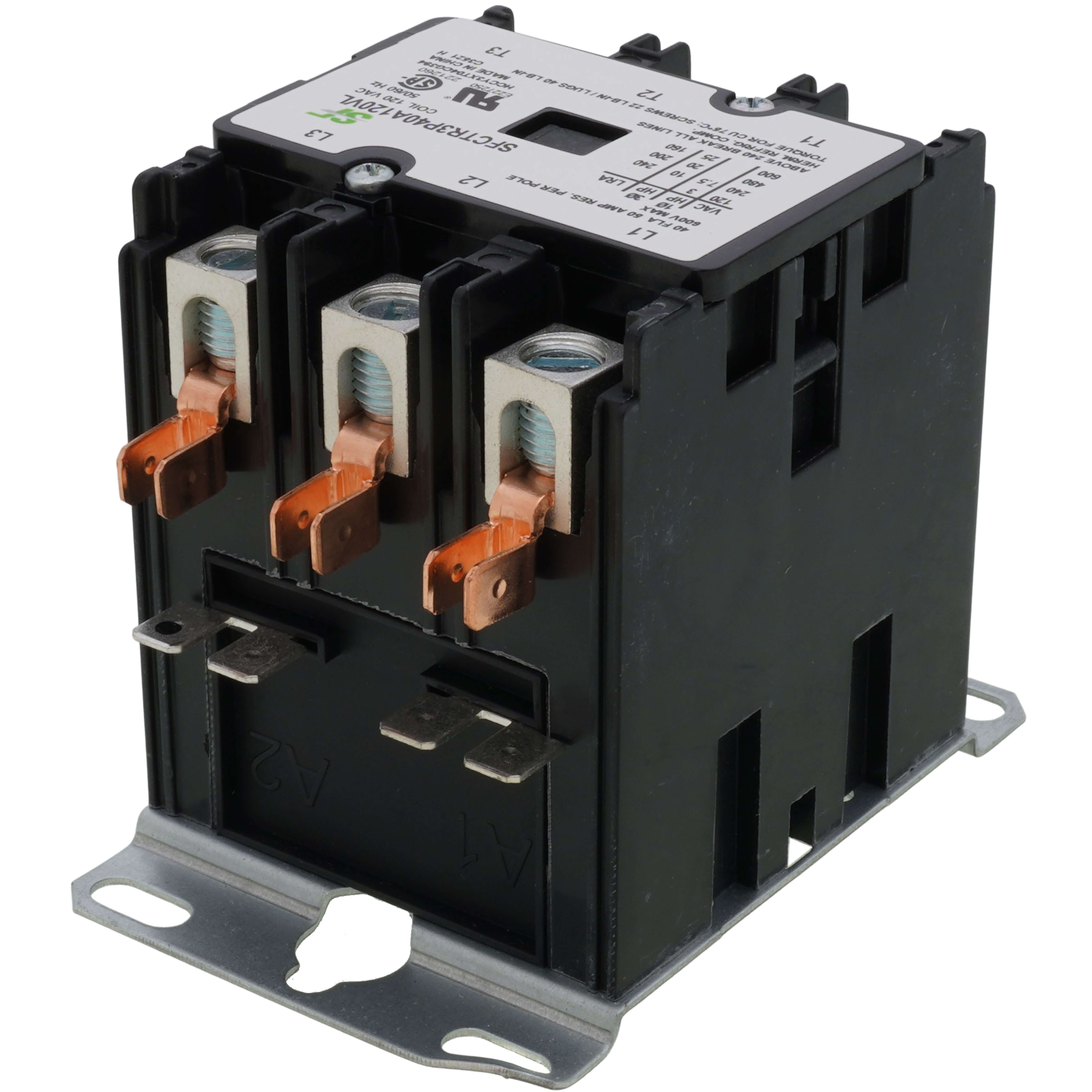 Electrical Contactor Trane CTR02580 3-Pole 30 Amp 120V Contactor ...